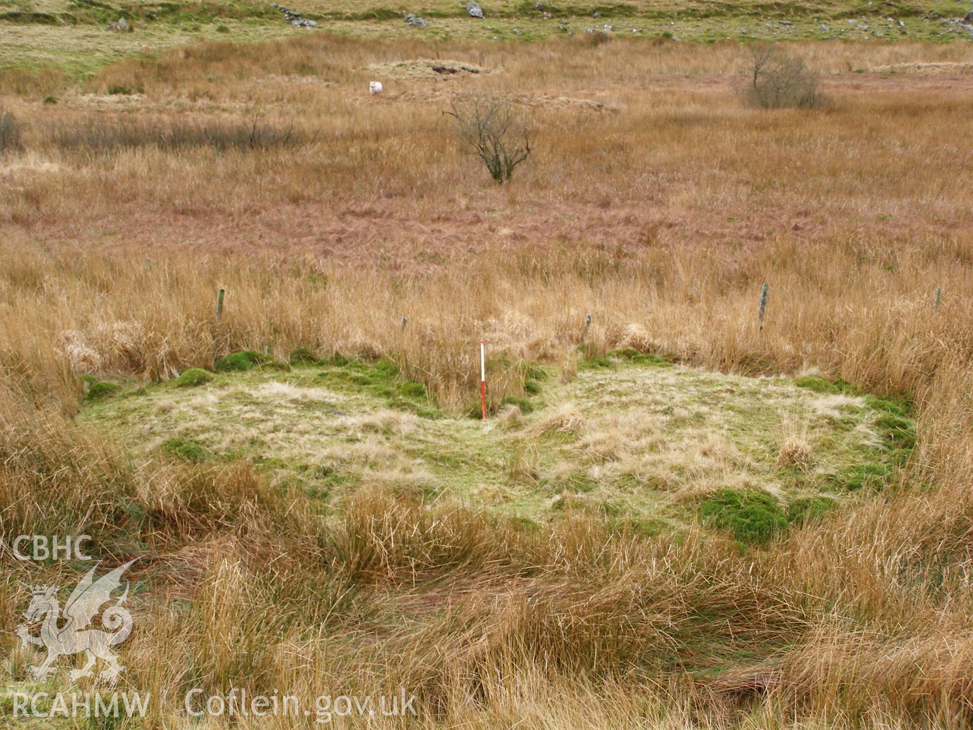 Photograph of Burnt Mound south of Bwlch Y Moch taken on 17/01/2006 by P.J. Schofield during an Upland Survey undertaken by Oxford Archaeology North.