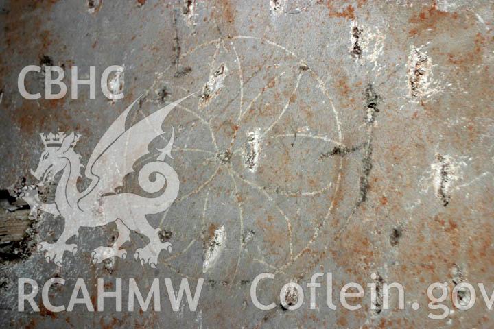 Nantclwyd House dendrochronology record. Phase F Compass Marks A114.jpg