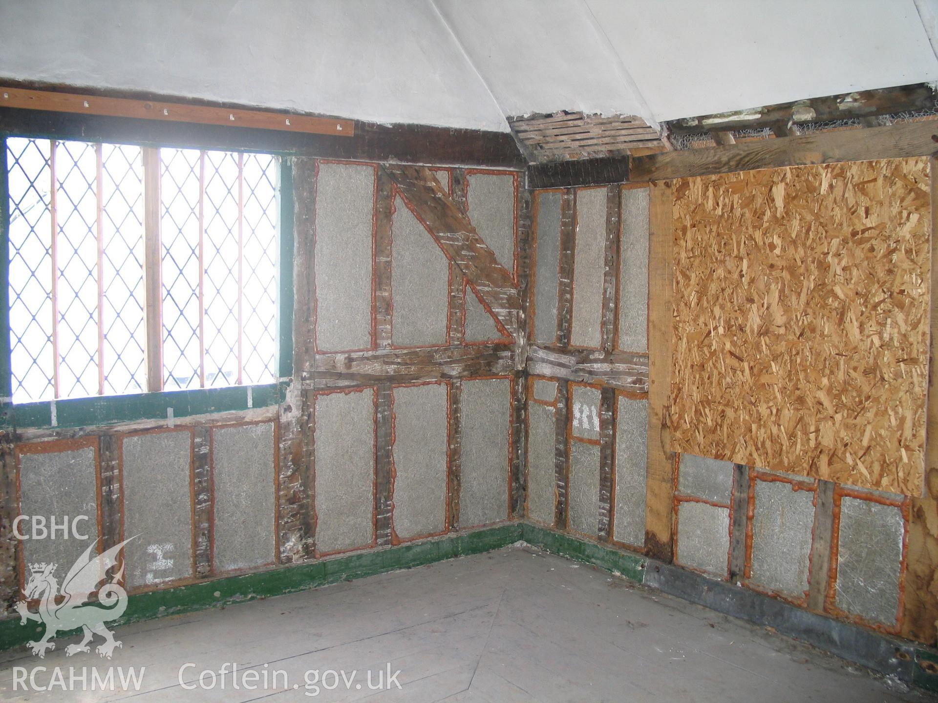 Nantclwyd House before conservation. F.14 south-east corner.