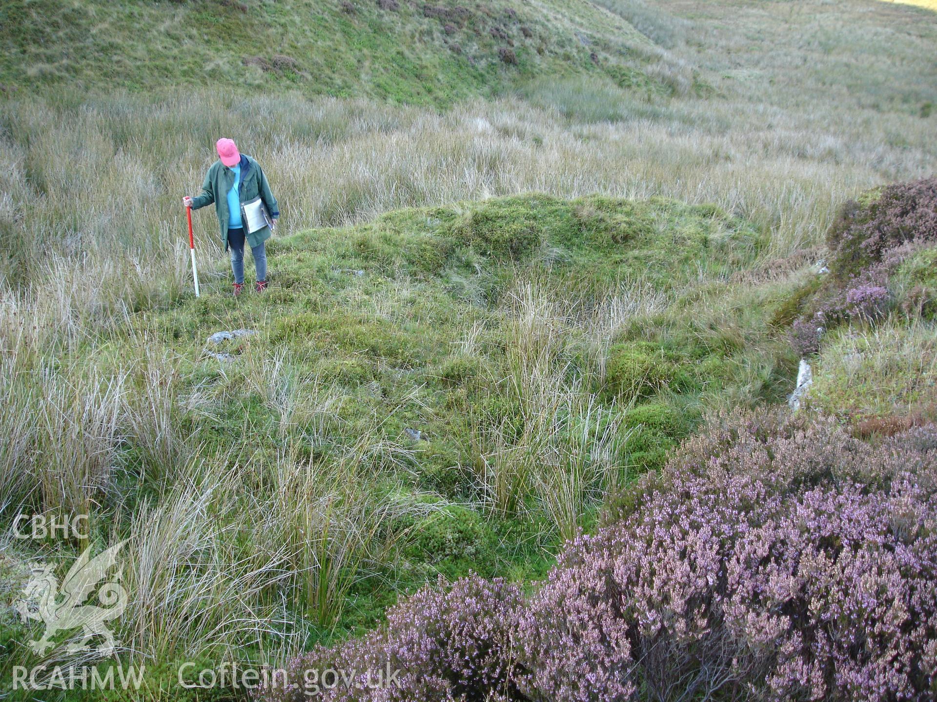 Digital colour photograph of Bugeilyn shaft taken on 08/09/2006 by R.P. Sambrook during the Plynlimon Glaslyn South Upland survey undertaken by Trysor.