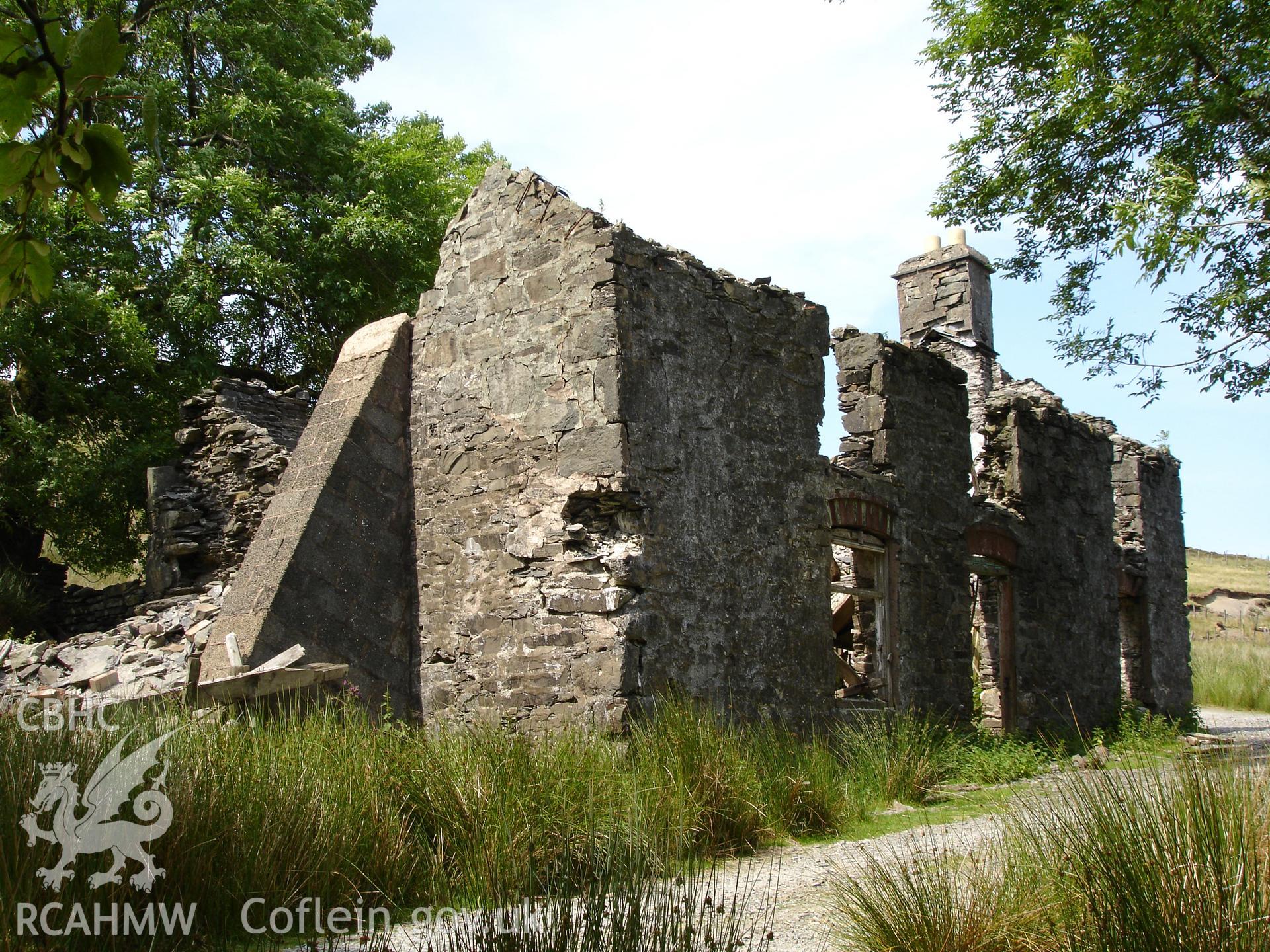 Digital colour photograph of Bugeilyn Farmhouse taken on 19/07/2006 by R.P. Sambrook during the Plynlimon Glaslyn South Upland survey undertaken by Trysor.