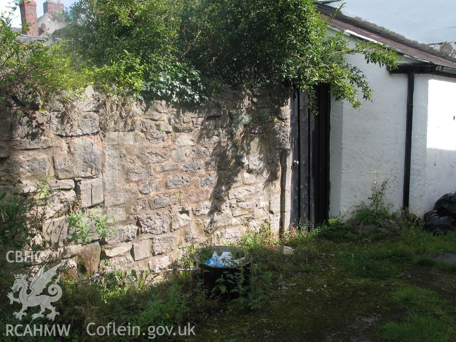Nantclwyd House before conservation, passage, proposed site of neighbour's entrance.