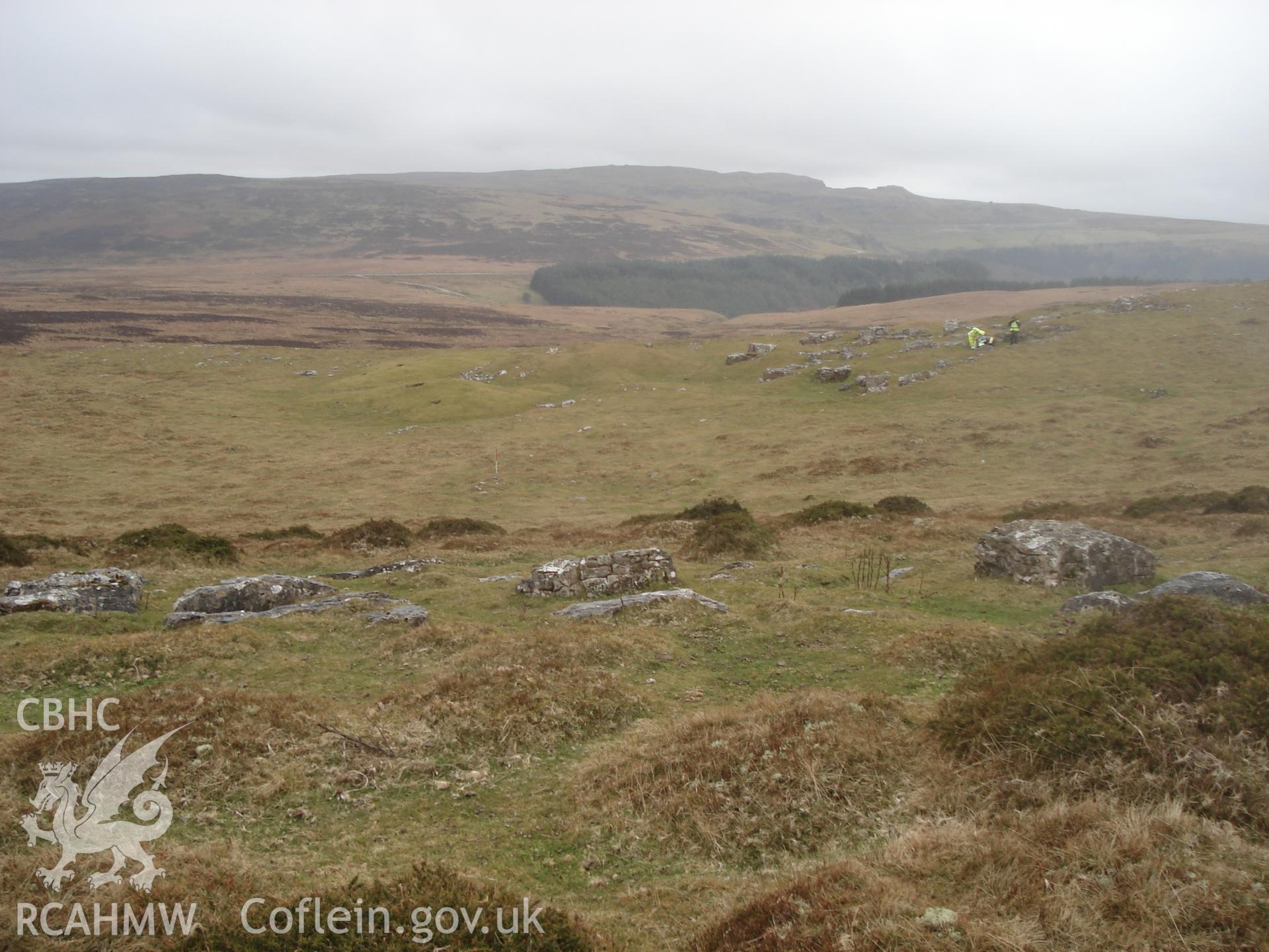 Digital colour photograph of Glo Cadno taken on 29/02/2008 by M. Lafuente during the Mynydd Llangynidr Upland Survey undertaken by ArchaeoPhysica.