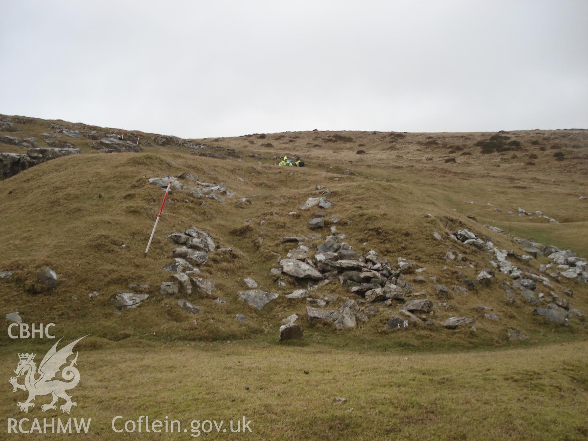 Digital colour photograph of Clo Cadno Limekiln I taken on 29/02/2008 by M. Lafuente during the Mynydd Llangynidr Upland Survey undertaken by ArchaeoPhysica.