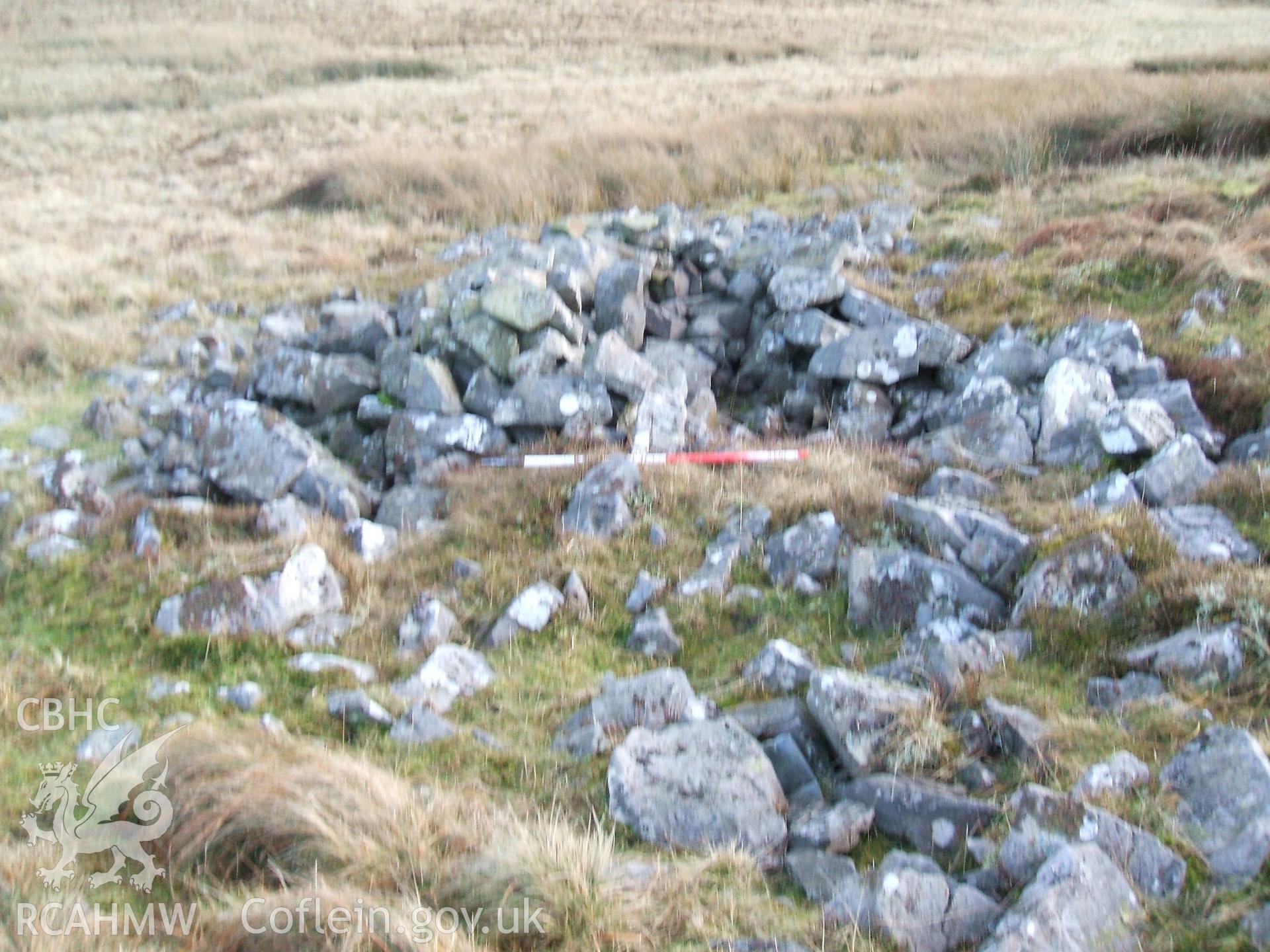 Digital colour photograph of a shepherds hut at Mynydd Llangynidr east II taken on 13/01/2009 by B. Britton during the Mynydd Llangynidr Upland Survey undertaken by ArchaeoPhysica.