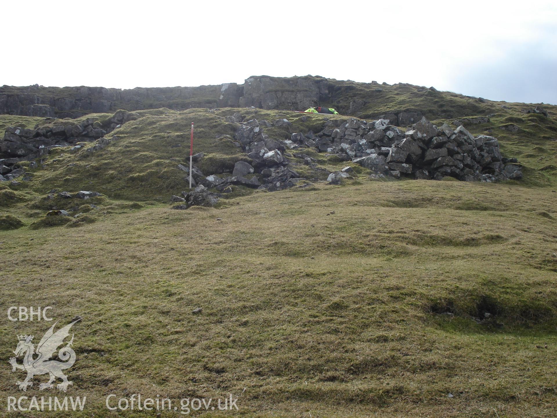 Digital colour photograph of Garn Fawr Limekiln I taken on 28/02/2008 by M. Lafuente during the Mynydd Llangynidr Upland Survey undertaken by ArchaeoPhysica.