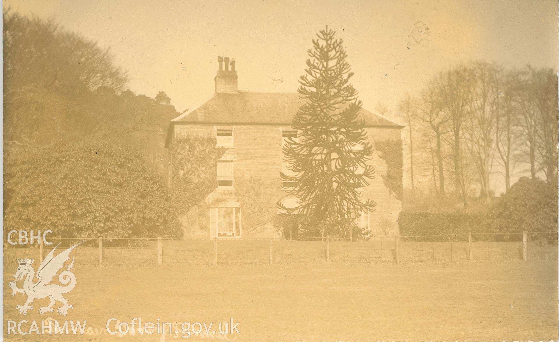 Digitised postcard image of Penmaendovey, Pennal. Produced by Parks and Gardens Data Services, from an original item in the Peter Davis Collection at Parks and Gardens UK. We hold only web-resolution images of this collection, suitable for viewing on screen and for research purposes only. We do not hold the original images, or publication quality scans.