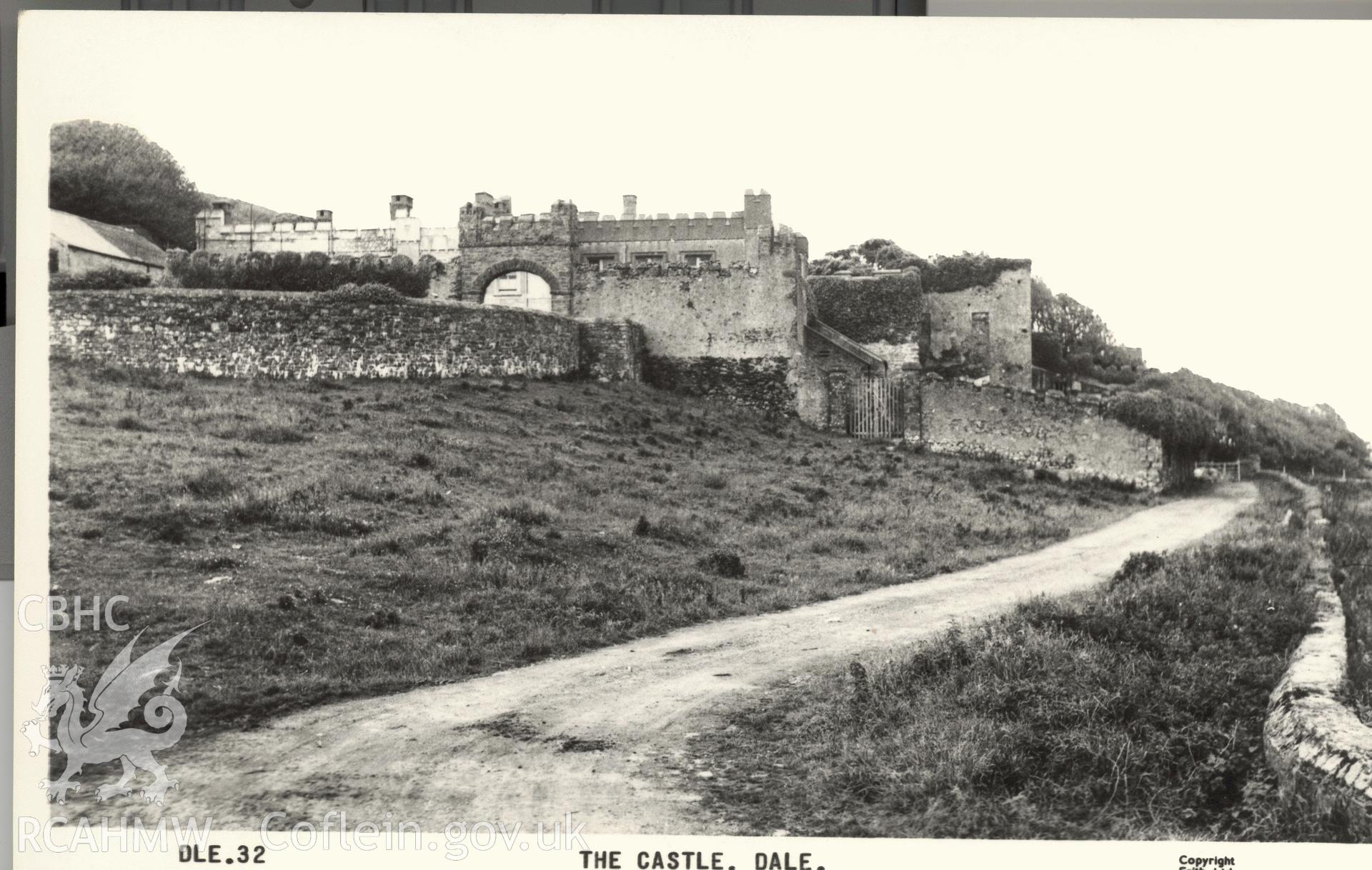 Digitised postcard image of Dale Castle, Frith's Series, Reigate. Produced by Parks and Gardens Data Services, from an original item in the Peter Davis Collection at Parks and Gardens UK. We hold only web-resolution images of this collection, suitable for viewing on screen and for research purposes only. We do not hold the original images, or publication quality scans.