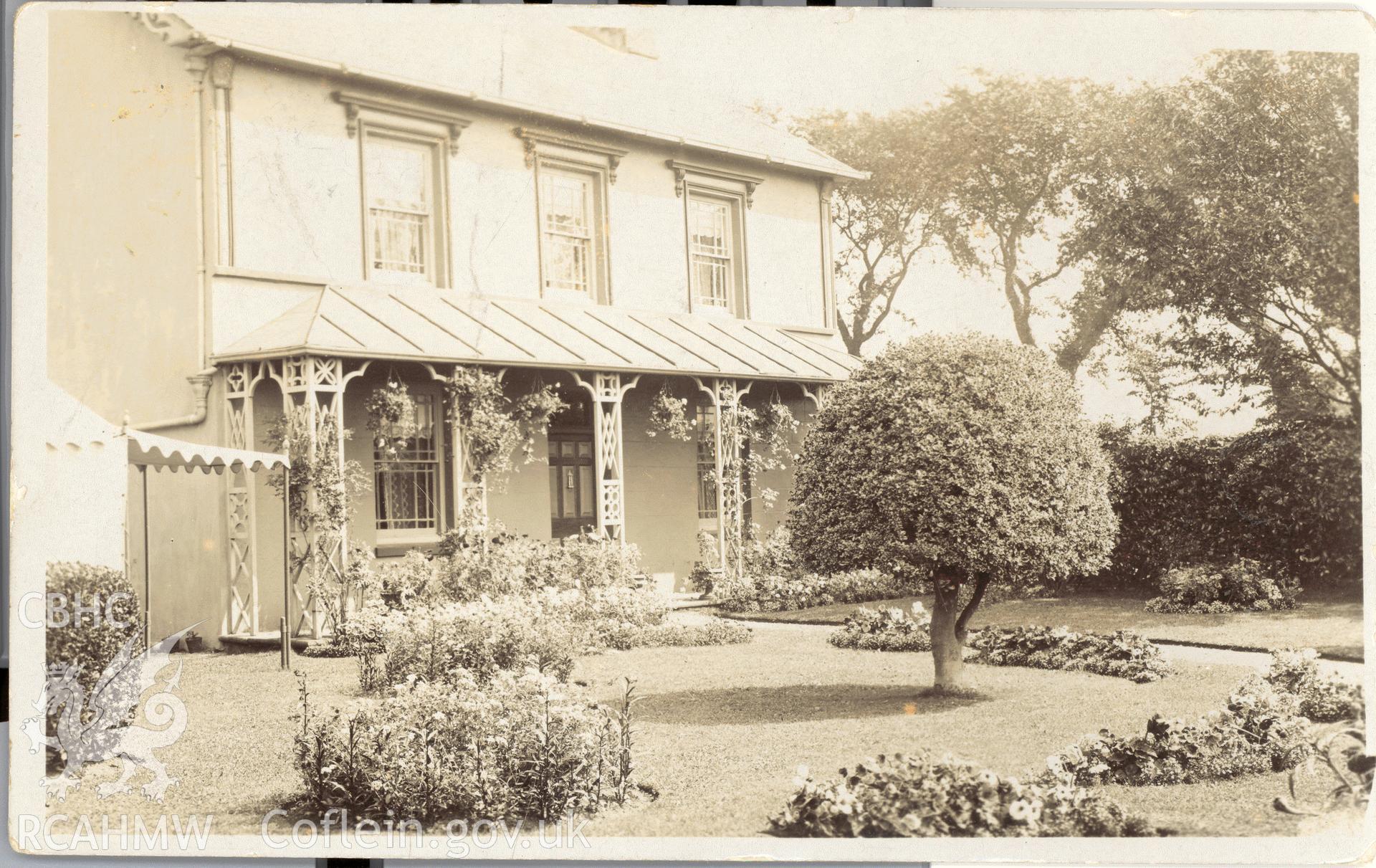 Digitised postcard image of unknown site with resemblance to Ash Hall, A&G Taylor's Copyright Pictorial Post Card. Unlocated. Produced by Parks and Gardens Data Services, from an original item in the Peter Davis Collection at Parks and Gardens UK. We hold only web-resolution images of this collection, suitable for viewing on screen and for research purposes only. We do not hold the original images, or publication quality scans.