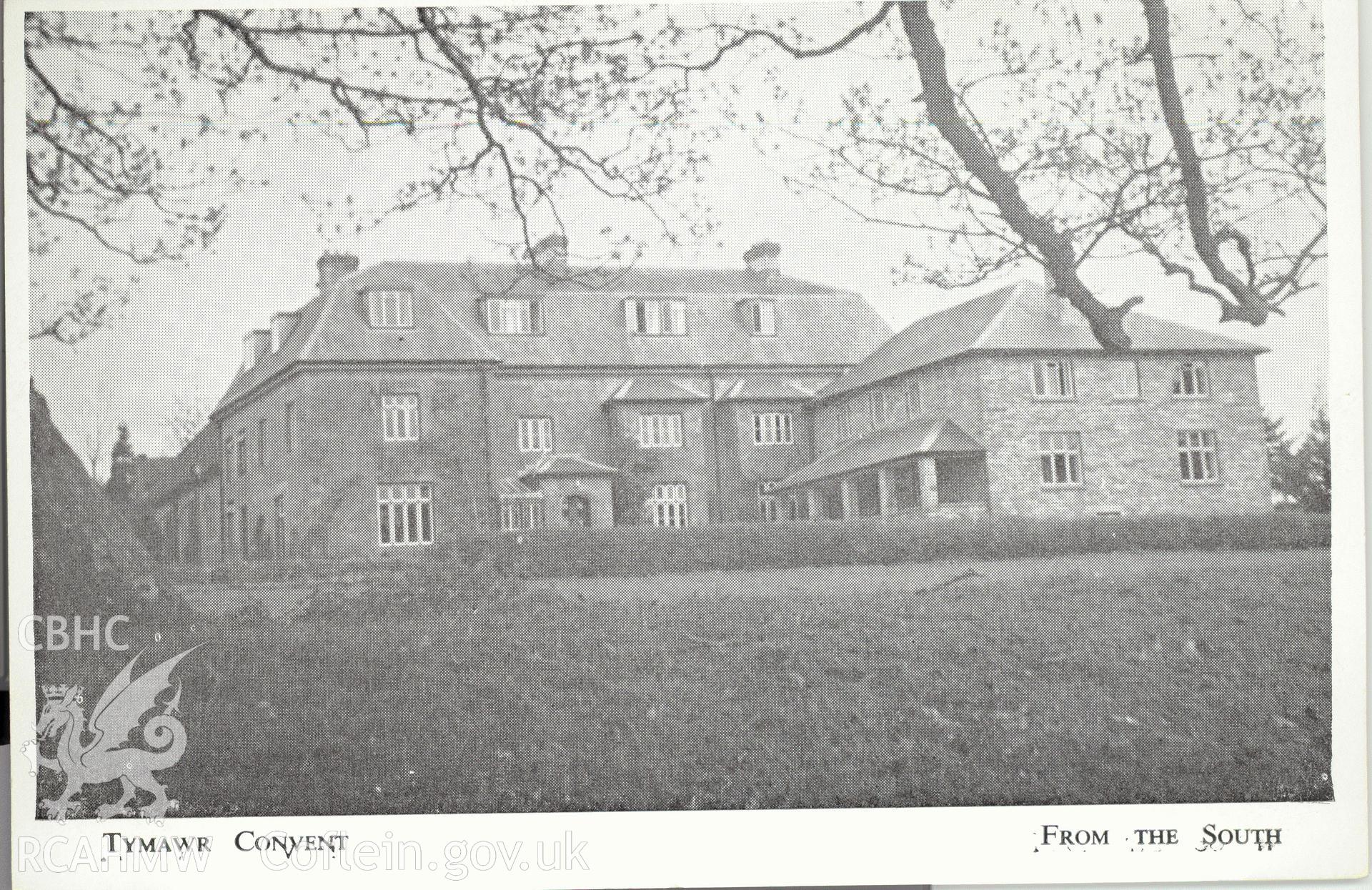 Digitised postcard image of Ty-Mawr, Gilwern, aftermath of fire with firemen, F. Temple. Produced by Parks and Gardens Data Services, from an original item in the Peter Davis Collection at Parks and Gardens UK. We hold only web-resolution images of this collection, suitable for viewing on screen and for research purposes only. We do not hold the original images, or publication quality scans.