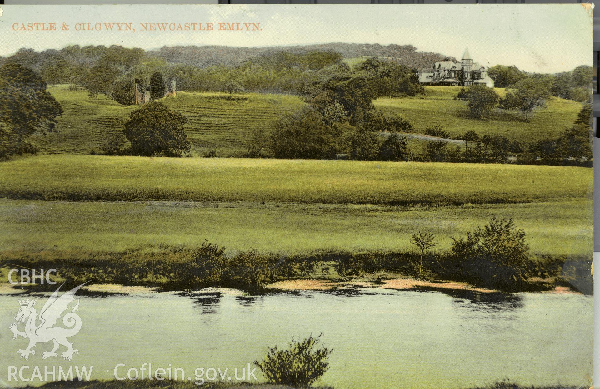 Digitised postcard image of Old Cilgwyn, Newcastle Emlyn. Produced by Parks and Gardens Data Services, from an original item in the Peter Davis Collection at Parks and Gardens UK. We hold only web-resolution images of this collection, suitable for viewing on screen and for research purposes only. We do not hold the original images, or publication quality scans.