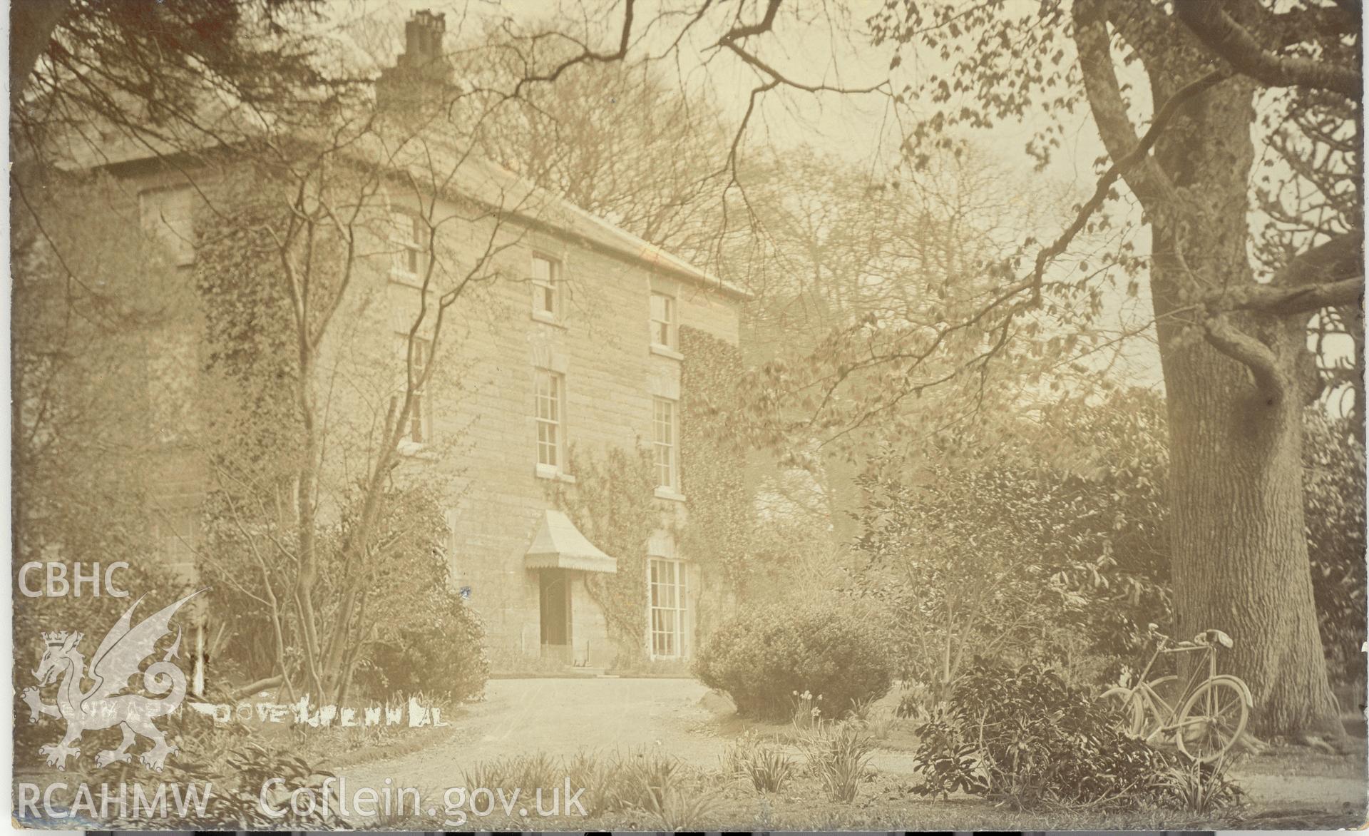 Digitised postcard image of Penmaendovey, Pennal. Produced by Parks and Gardens Data Services, from an original item in the Peter Davis Collection at Parks and Gardens UK. We hold only web-resolution images of this collection, suitable for viewing on screen and for research purposes only. We do not hold the original images, or publication quality scans.
