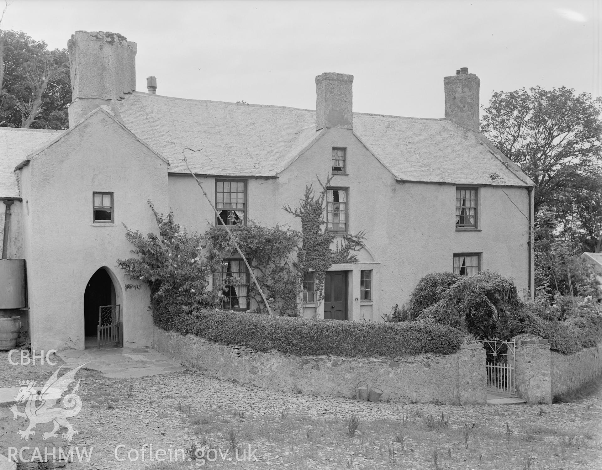 View from East showing main front of house