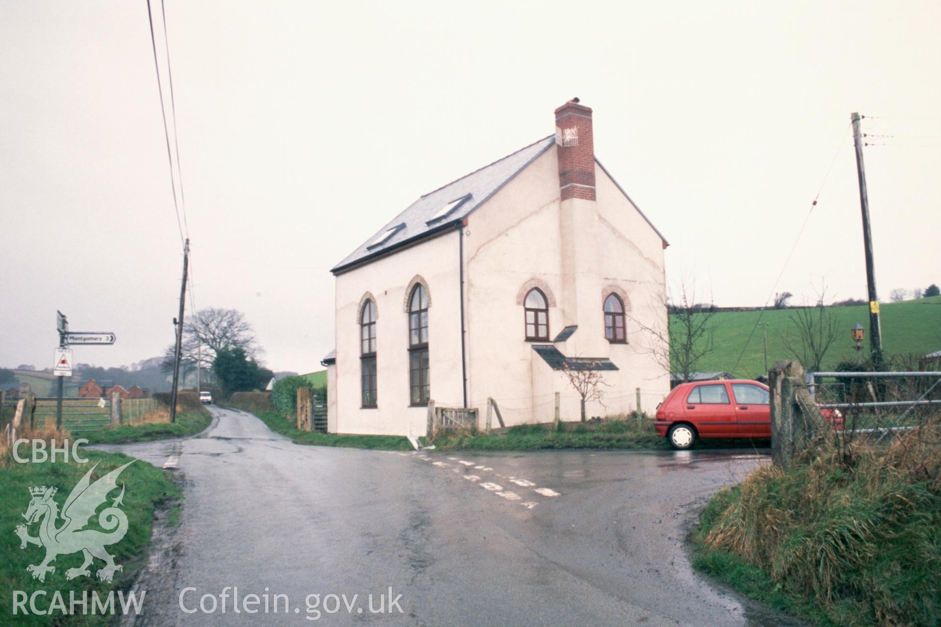 Exterior, NE gable, & SE long-wall elevations