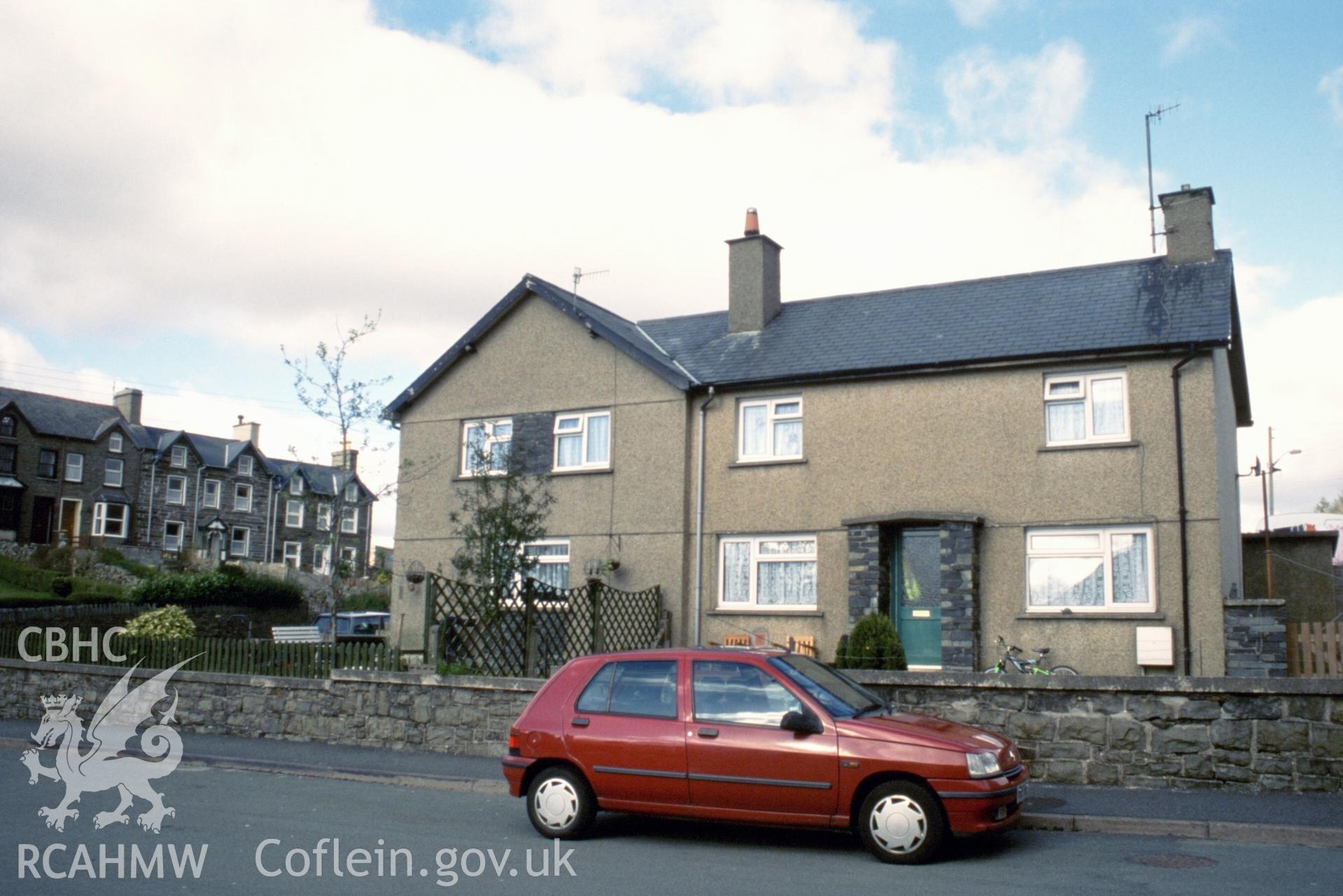 Photographic survey of Engedi Chapel (Calvinistic Methodist), Station Road, Ffestiniog, consisting of 1 colour transparencies, produced by Olwen Jenkins, 03/04/2003.