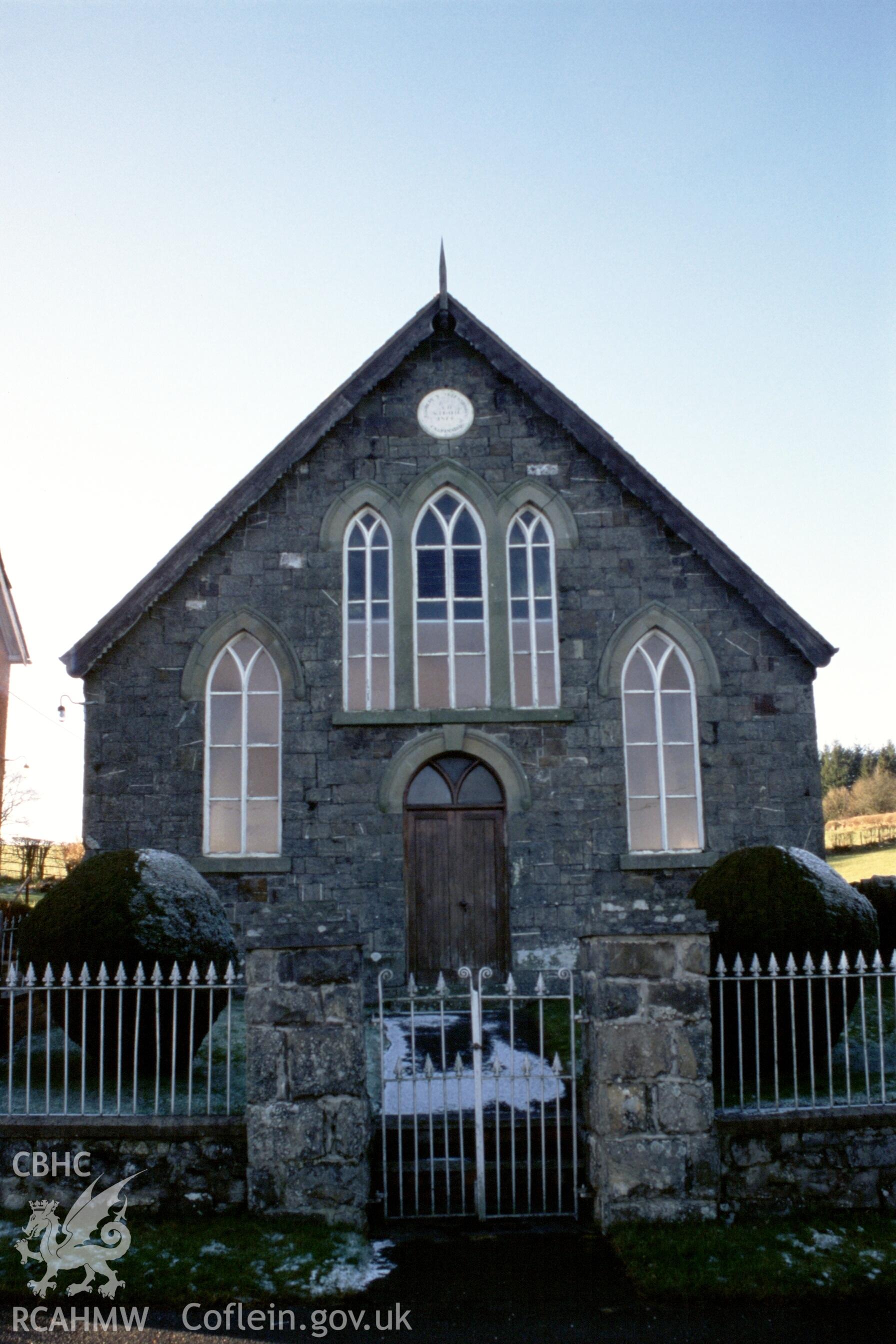 Exterior, front gable entry