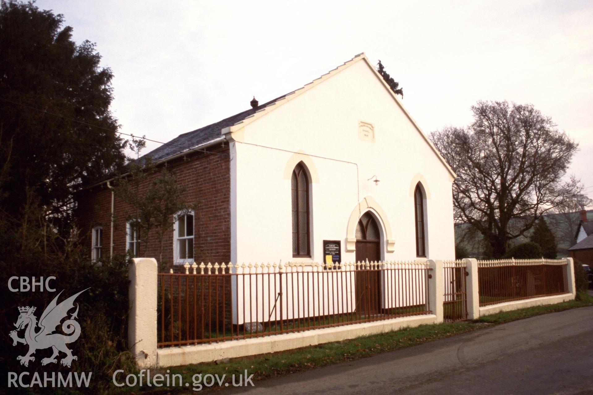 Exterior, S gable entry elevation