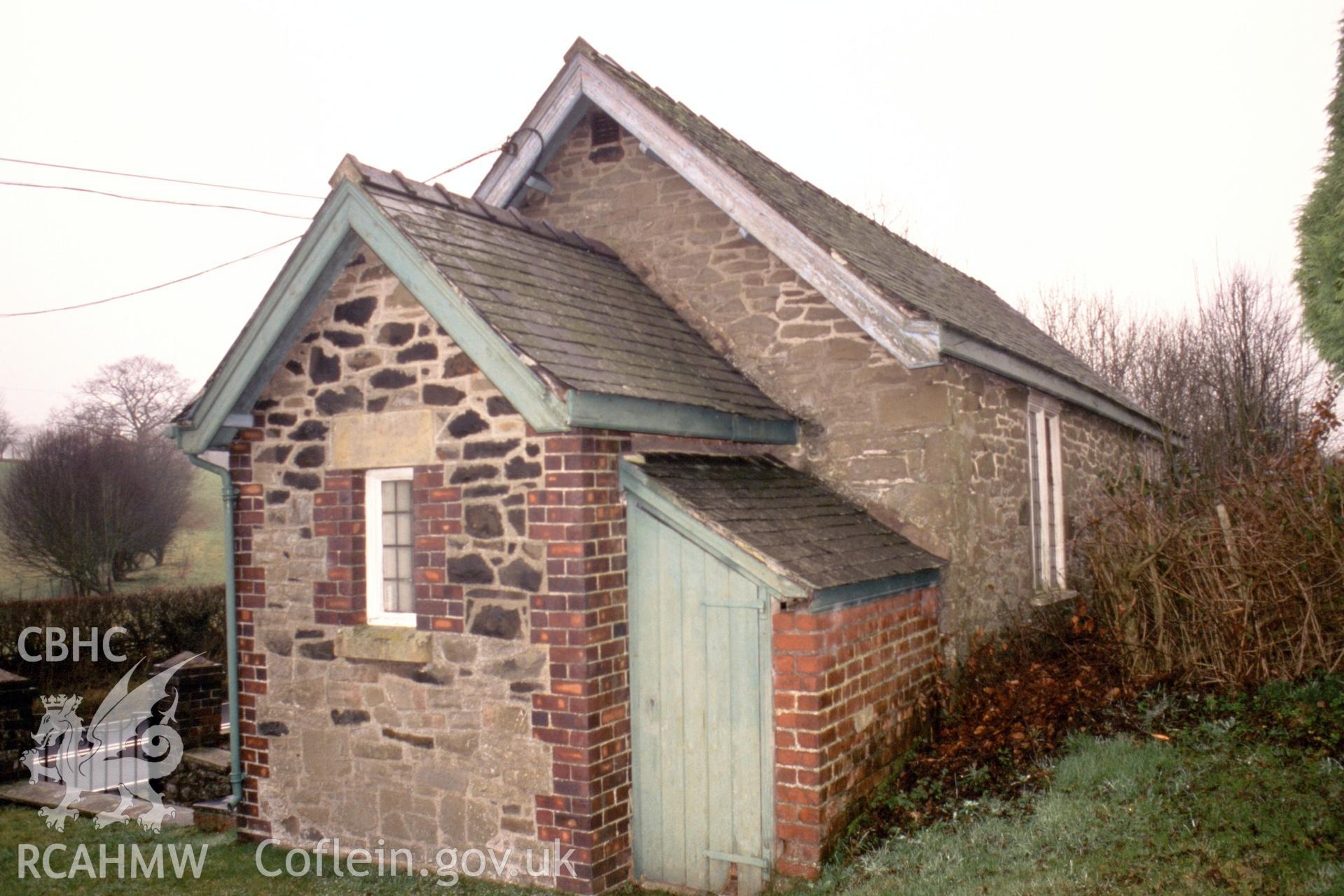 Exterior, porch & gable entry & rear elevations (with flash)