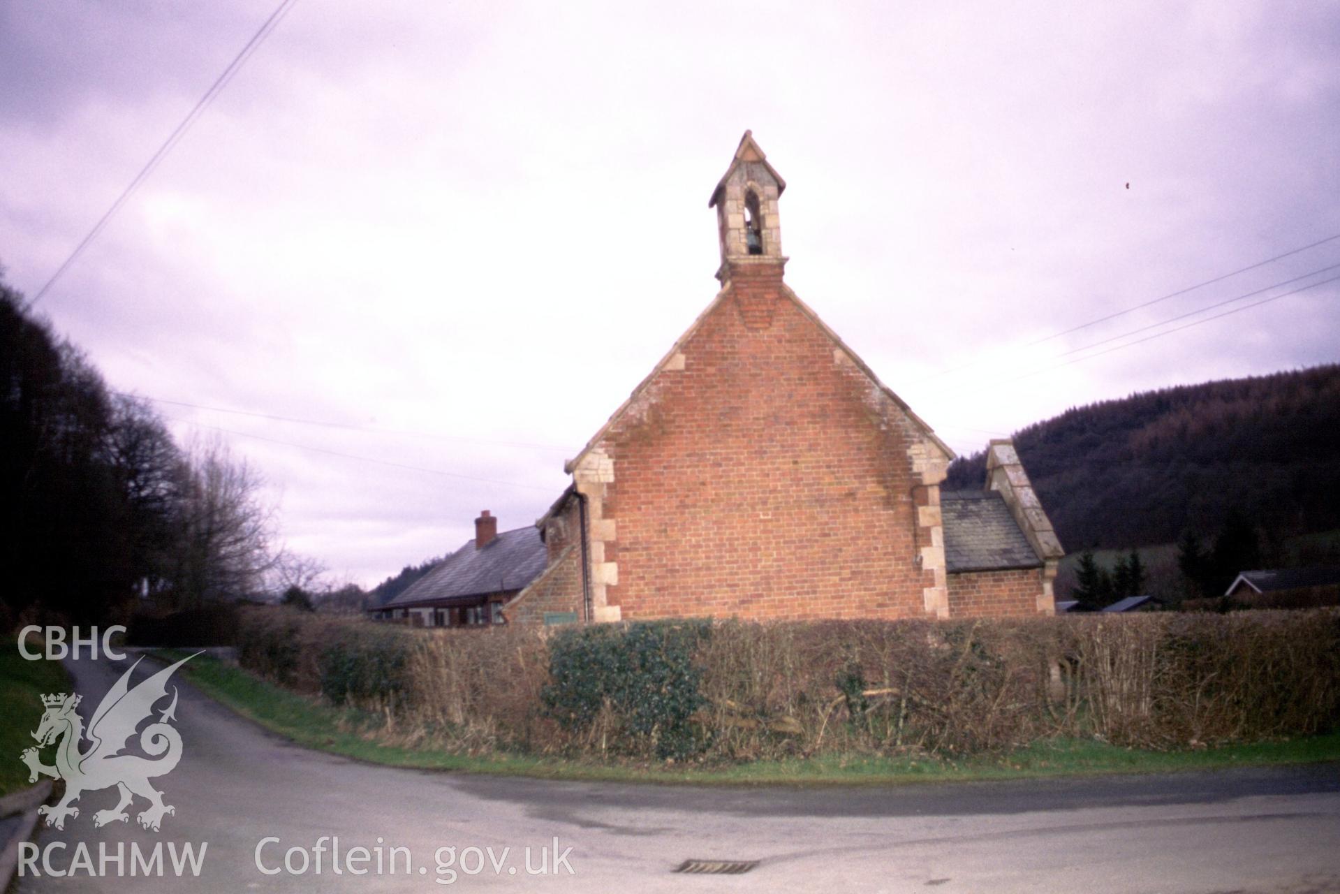 Exterior, west gable
