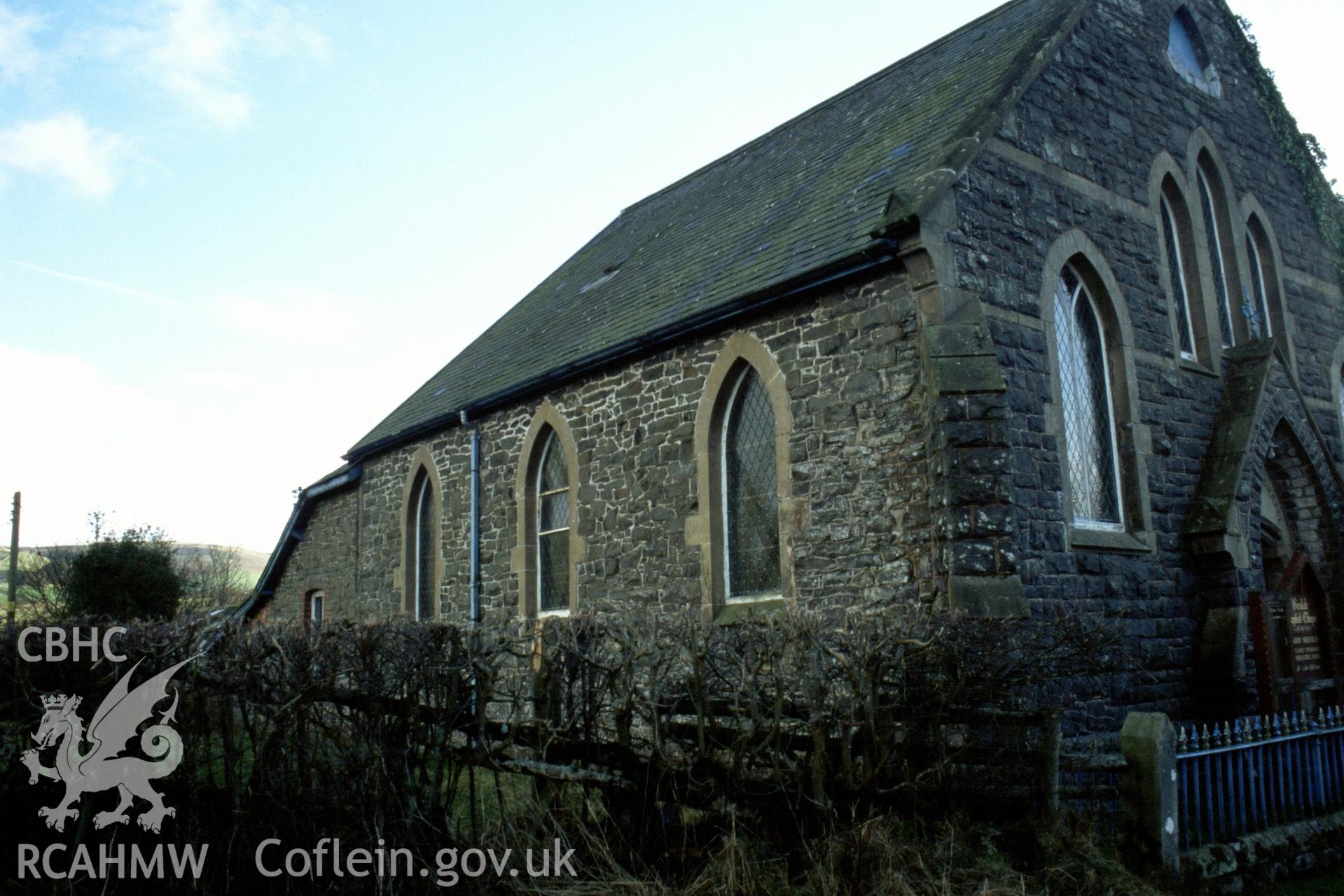 Exterior, front gable & LH side (against sun)