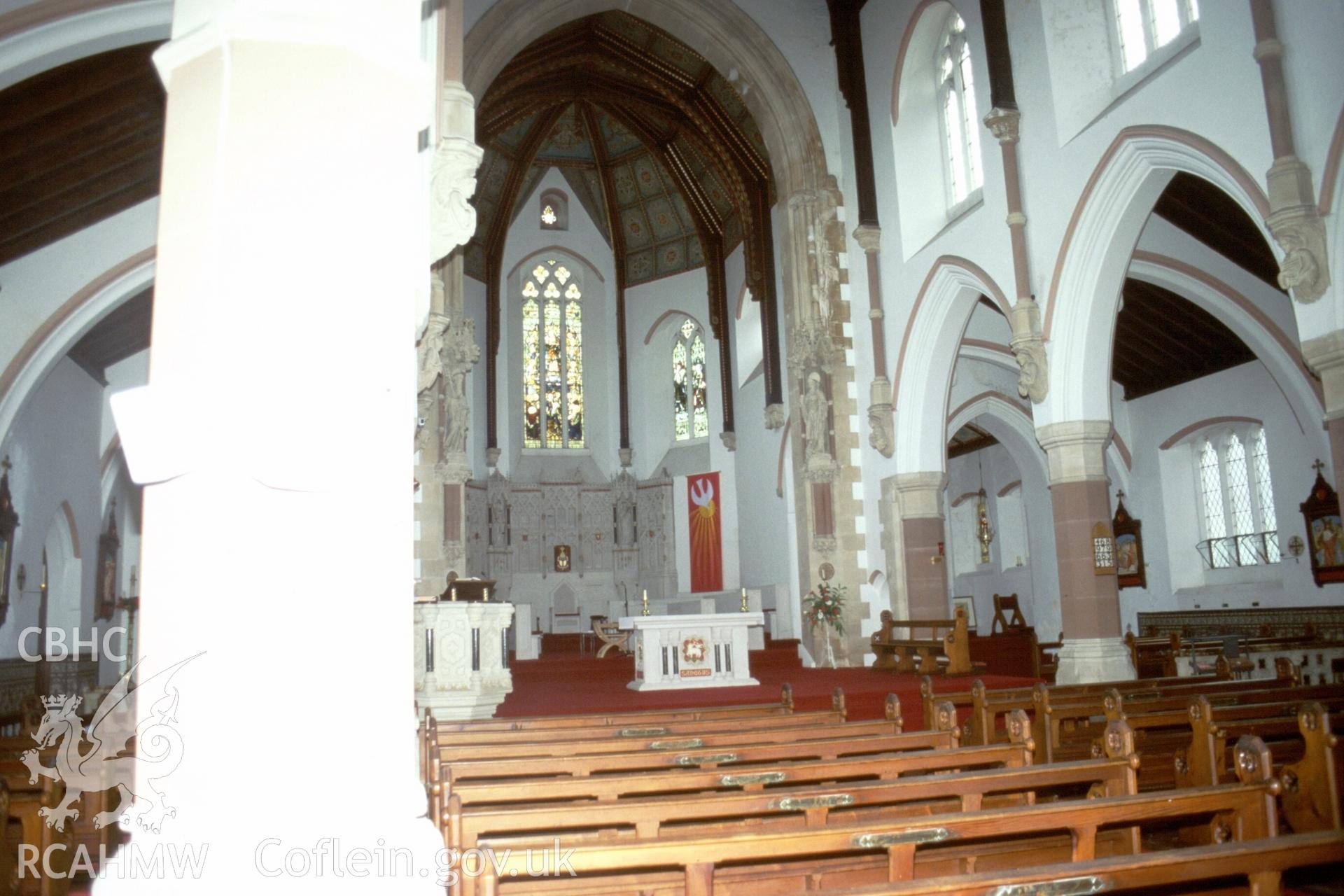 Interior, view E. to high altar & into N. aisle