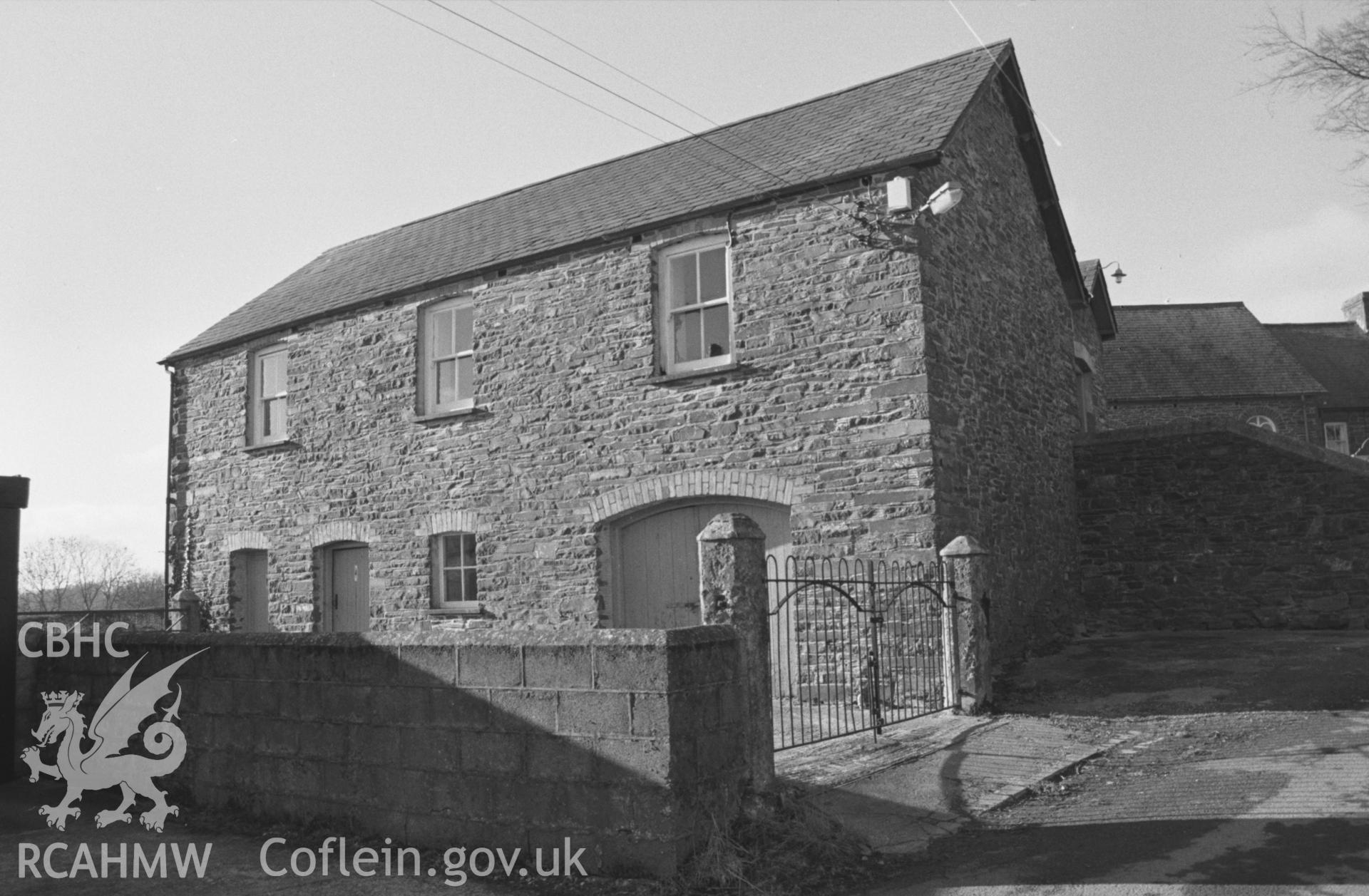 Exterior, front elevation - vestry and stable block. NA/CD/97/008