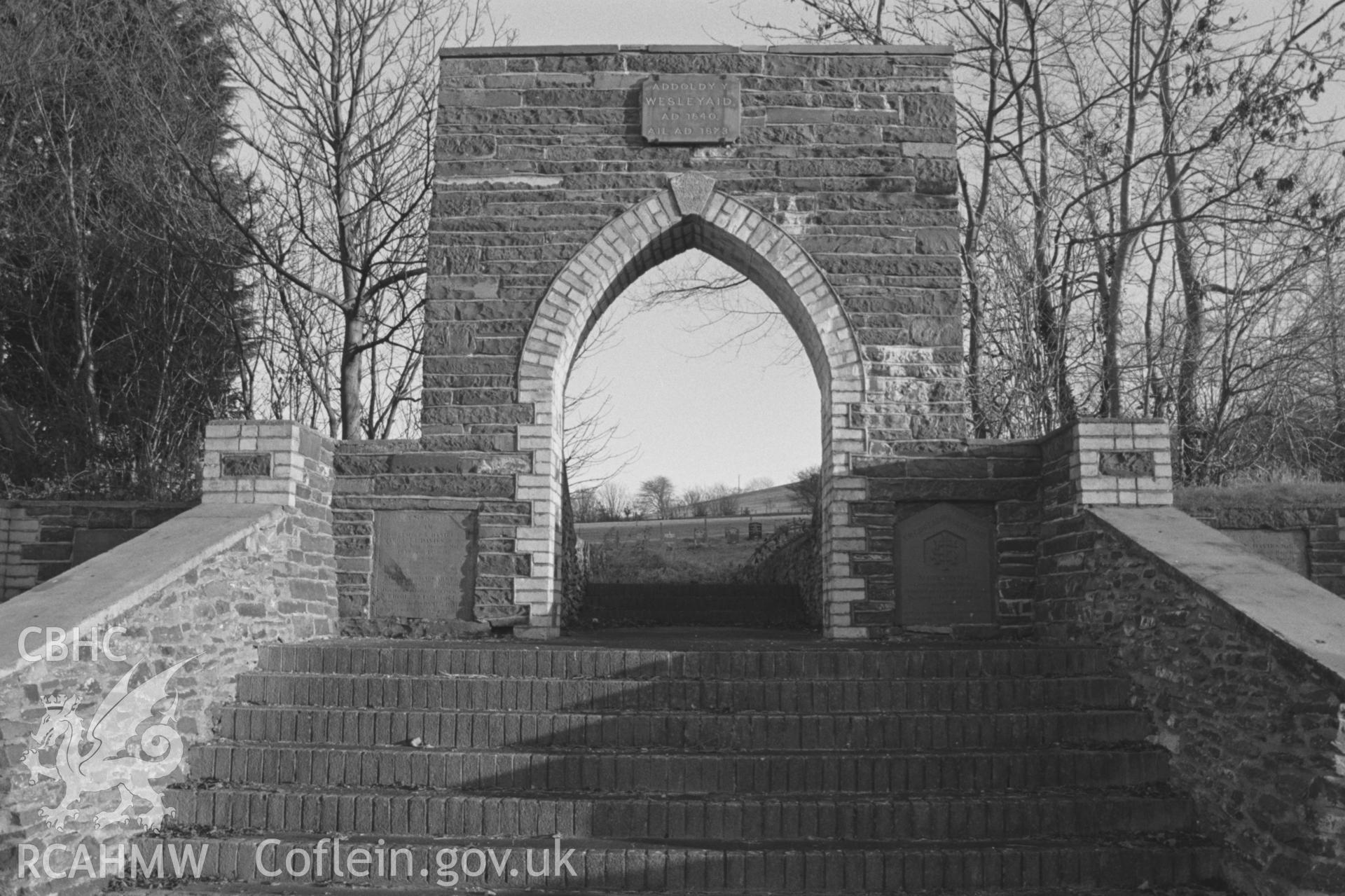 Exterior _ arch leading to graveyard. NA/CD/97/008