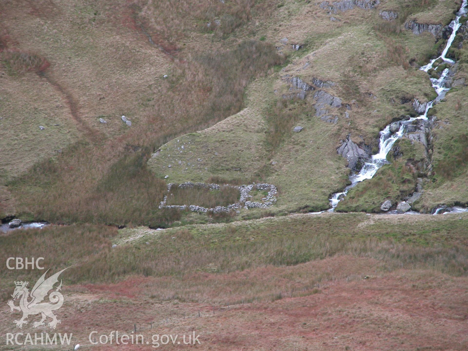 Photograph of Cwm Gwerin Sheepfold taken on 18/10/2004 by R.S. Jones during an Upland Survey undertaken by Cambrian Archaeological Projects.