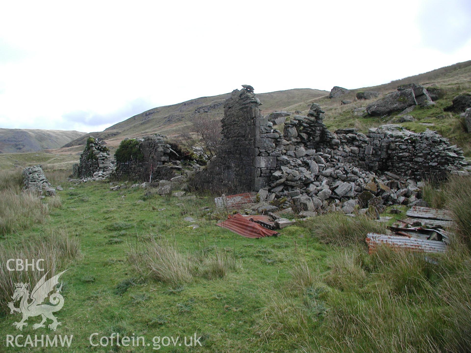 Photograph of Nant y Llyn Farmstead taken on 28/10/2004 by R.S. Jones during an Upland Survey undertaken by Cambrian Archaeological Projects.