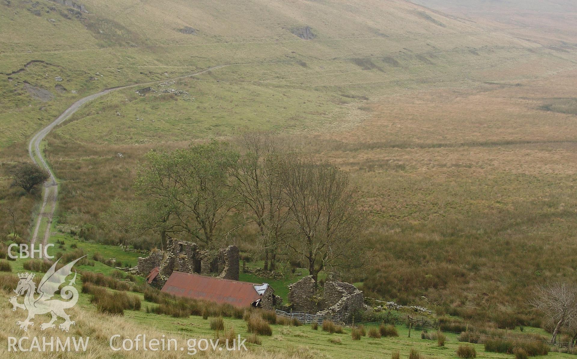 Photograph of Bwlch-y-styllen Farmstead taken on 12/10/2004 by N. Phillips during an Upland Survey undertaken by Cambrian Archaeological Projects.