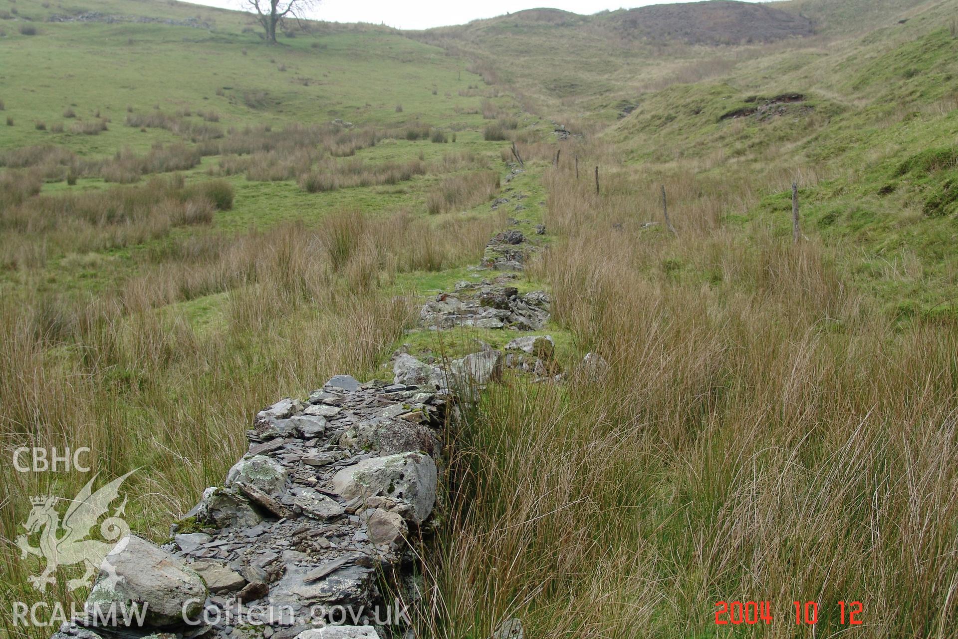 Photograph of Bwlch-y-styllen Quarry taken on 12/10/2004 by N. Phillips during an Upland Survey undertaken by Cambrian Archaeological Projects.