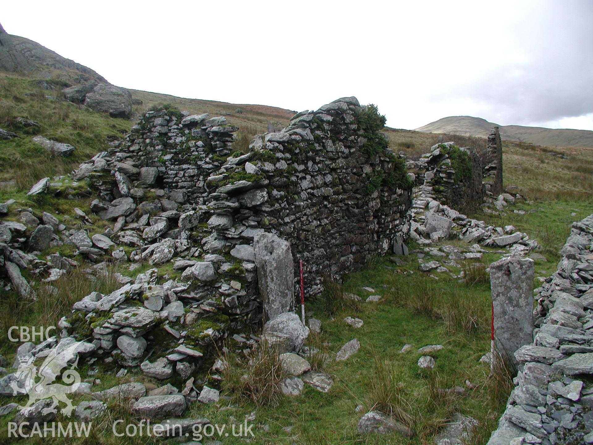 Photograph of Nant y Llyn Farmstead taken on 28/10/2004 by R.S. Jones during an Upland Survey undertaken by Cambrian Archaeological Projects.