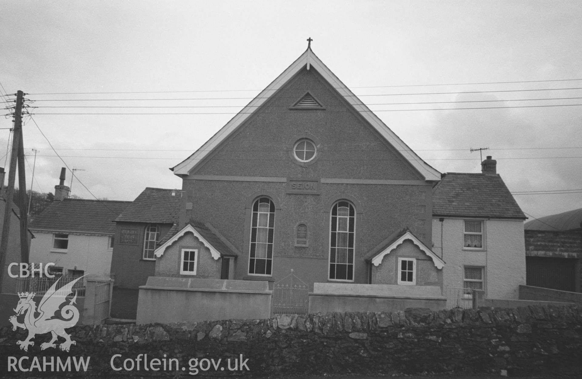 Exterior, front facade showing chapel, chapel house and vestry.NA/CD/97/023