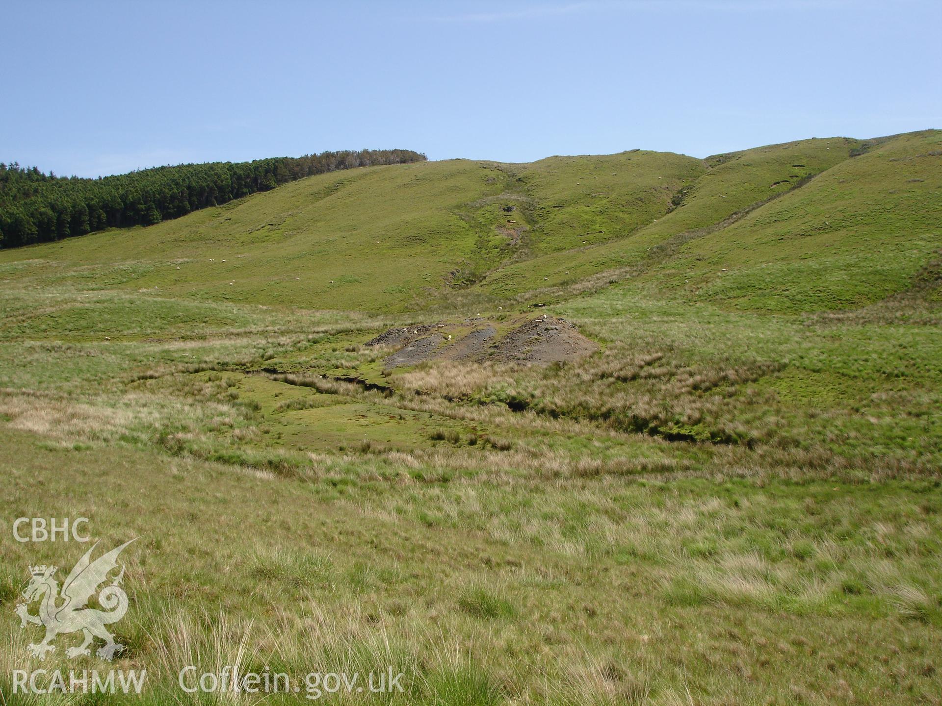 Photograph of Camdwr Bach Lead Mine taken on 23/06/2005 by R.P. Sambrook during an Upland Survey undertaken by Trysor Archaeology.