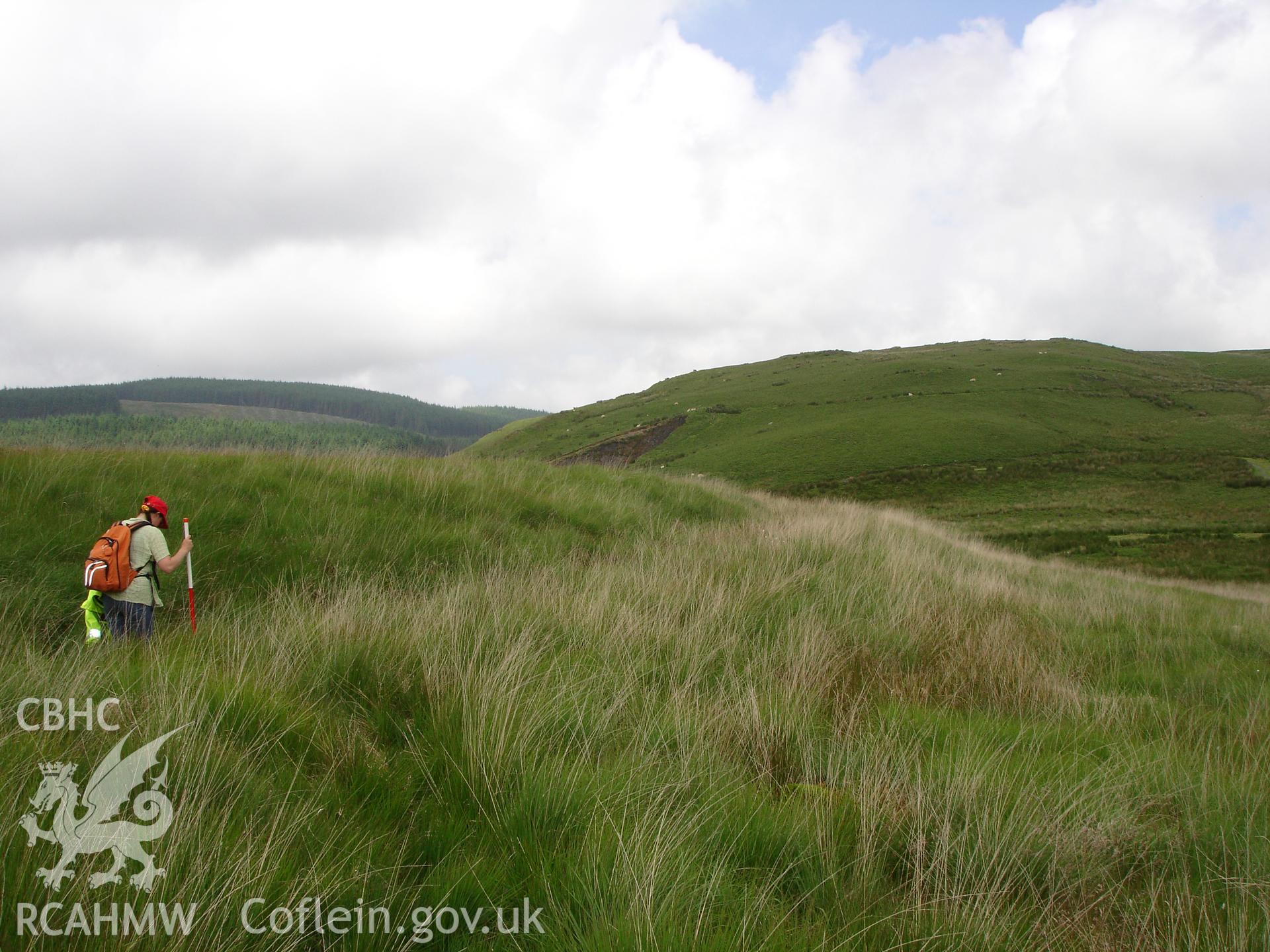 Photograph of Taylor's Leat I taken on 20/06/2005 by R.P. Sambrook during an Upland Survey undertaken by Trysor Archaeology.
