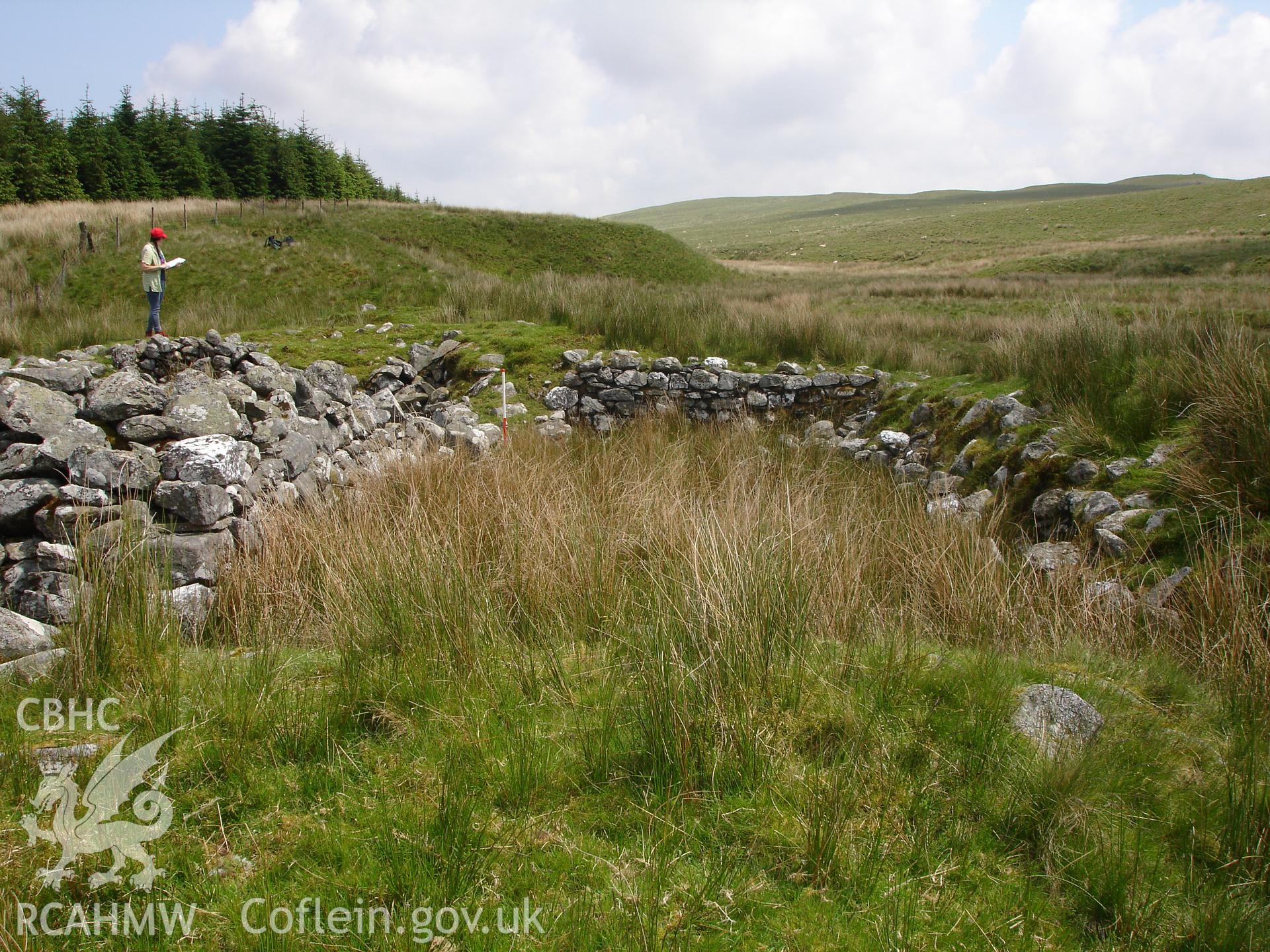 Photograph of LLuest Fawr Deserted Rural Settlement taken on 11/06/2005 by R.P. Sambrook during an Upland Survey undertaken by Trysor Archaeology.