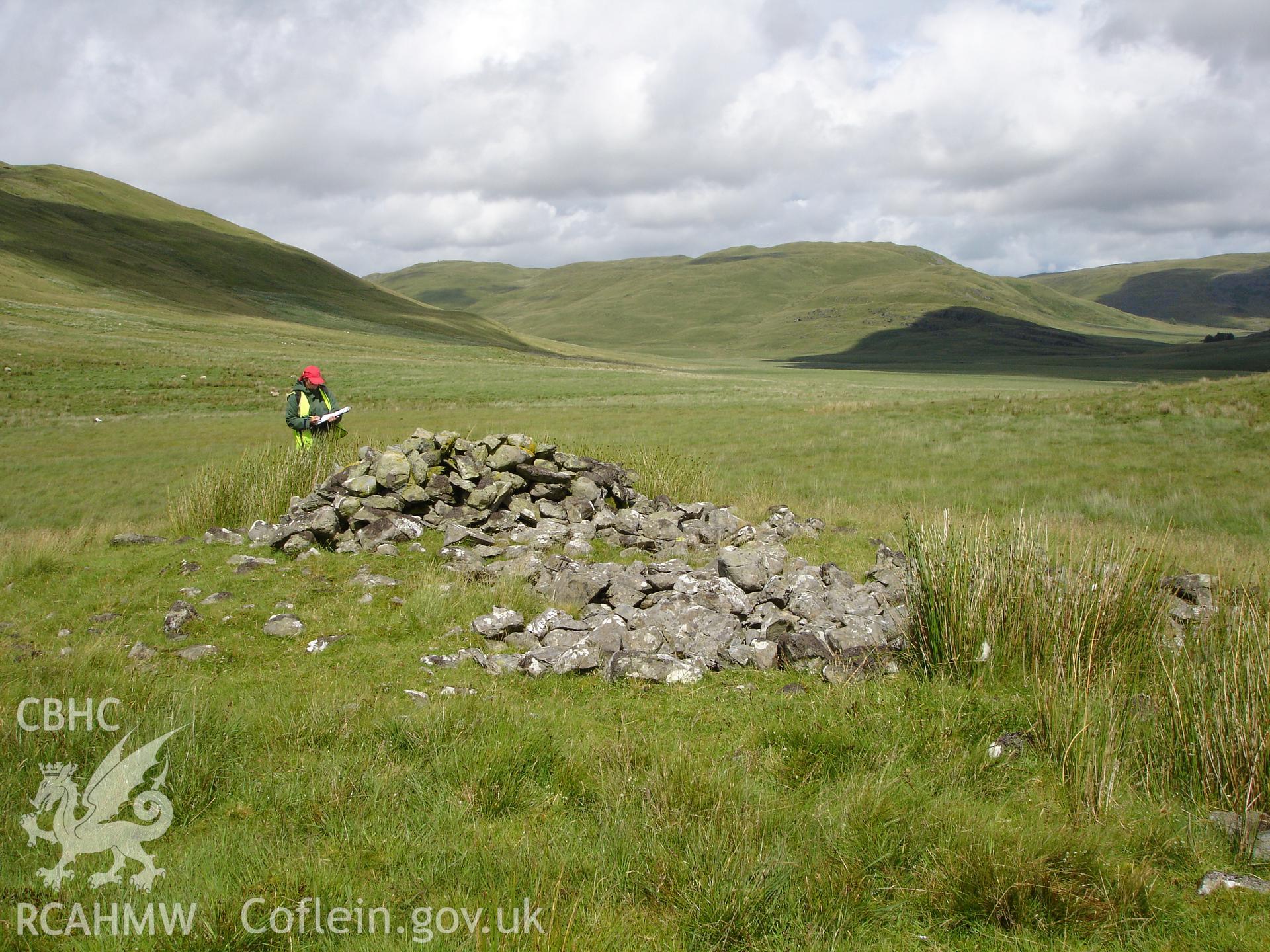 Photograph of Craig-y-Dullfan Cairn taken on 04/07/2005 by R.P. Sambrook during an Upland Survey undertaken by Trysor Archaeology.