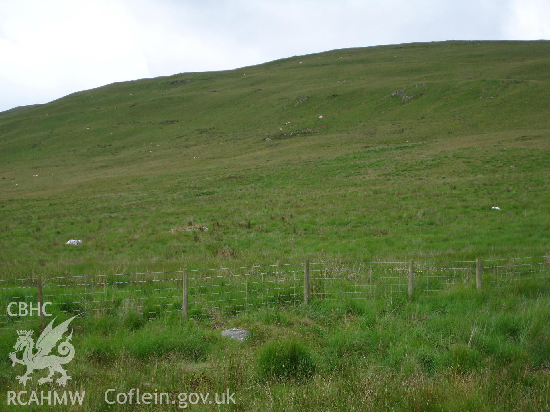 Photograph of Glyndwr's Covenant Stones at Afon Hyddgen taken on 08/07/2005 by R.P. Sambrook during an Upland Survey undertaken by Trysor Archaeology.