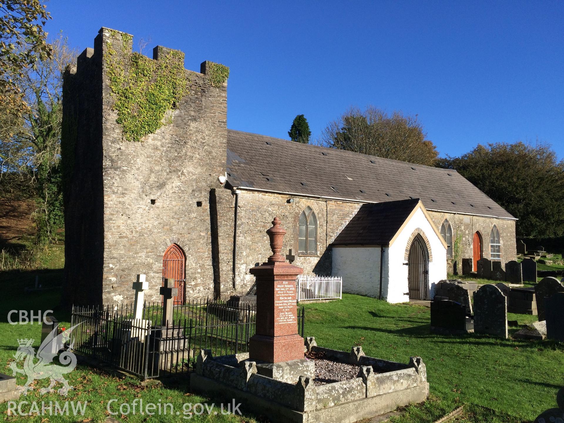 Colour photo of Llangiwg Church, taken by Paul R. Davis, 1st November 2015.