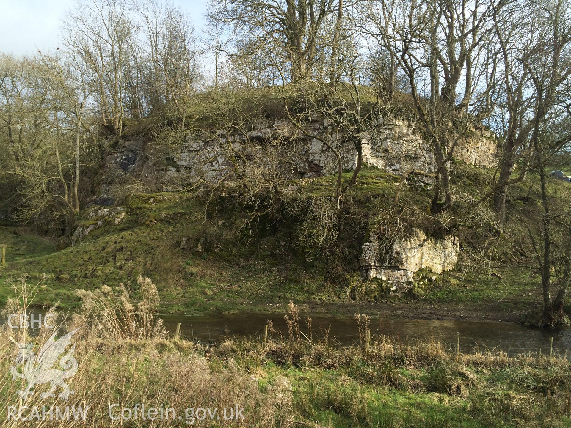 Colour photo showing Tomen y Faerdre, produced by Paul R. Davis,  13th March 2017.