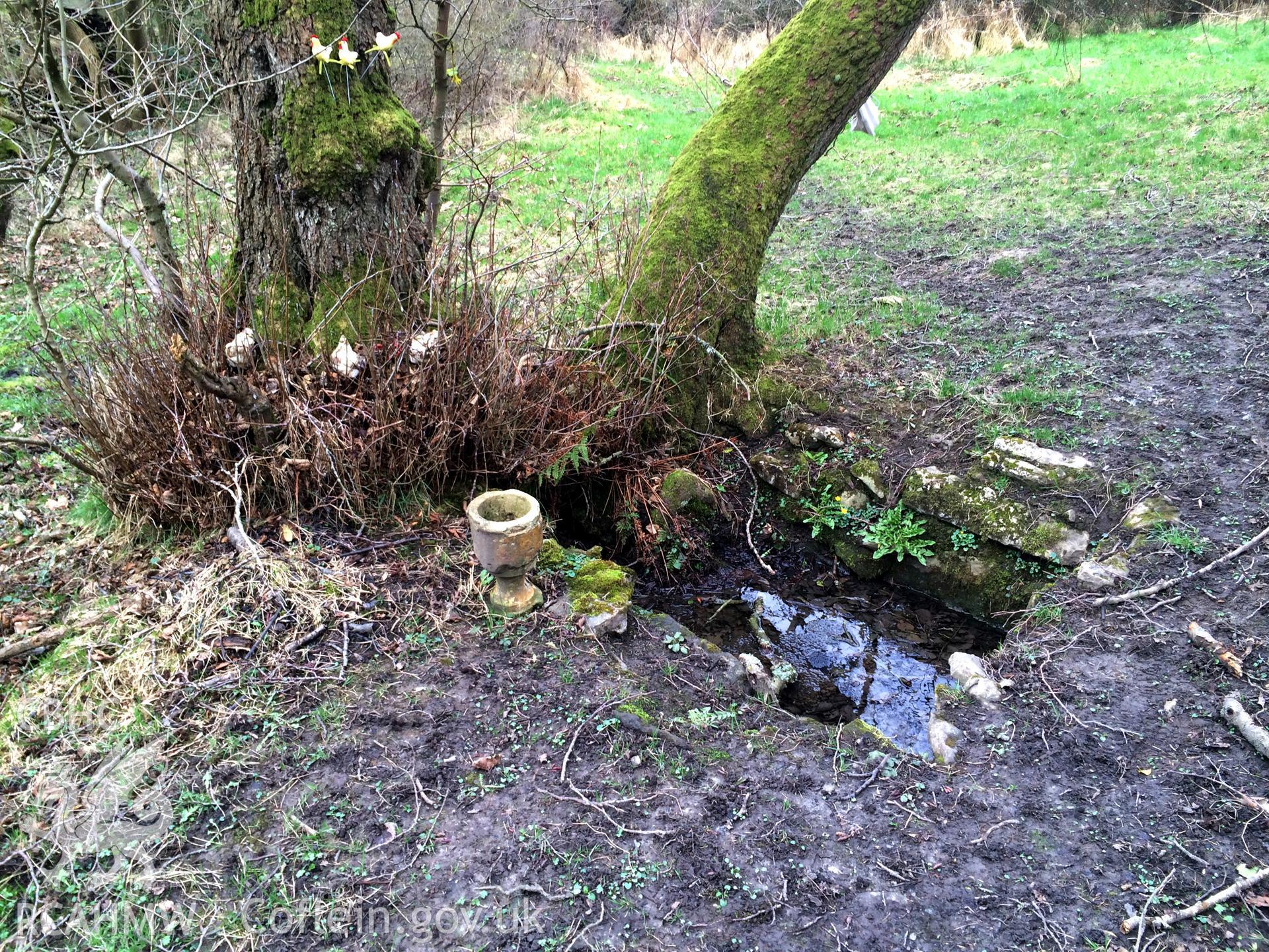 Colour photo showing Ffynnon Degla, produced by Paul R. Davis, 13th March 2017.