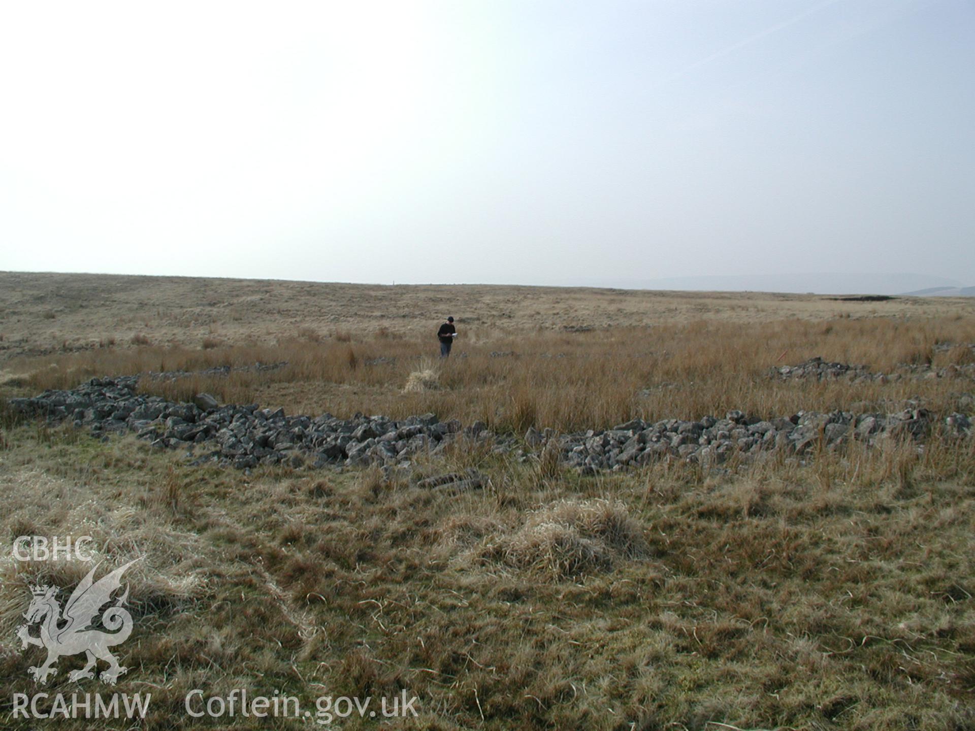 Digital photograph of Cefn Car Enclosure X taken on 27/03/2003 by Cambrian Archaeological Projects during the Pontsticill Upland Survey