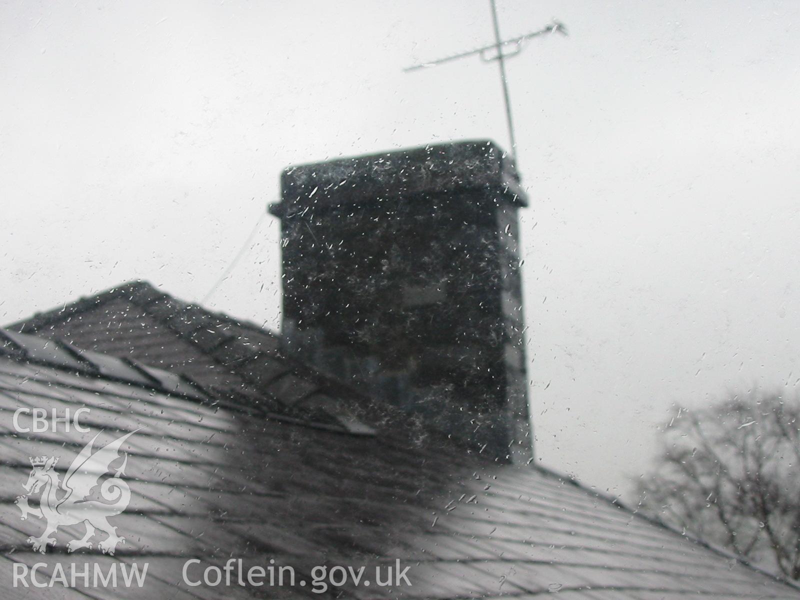 Digital colour photograph showing part of the exterior of the Penrhyn Quarry Offices.