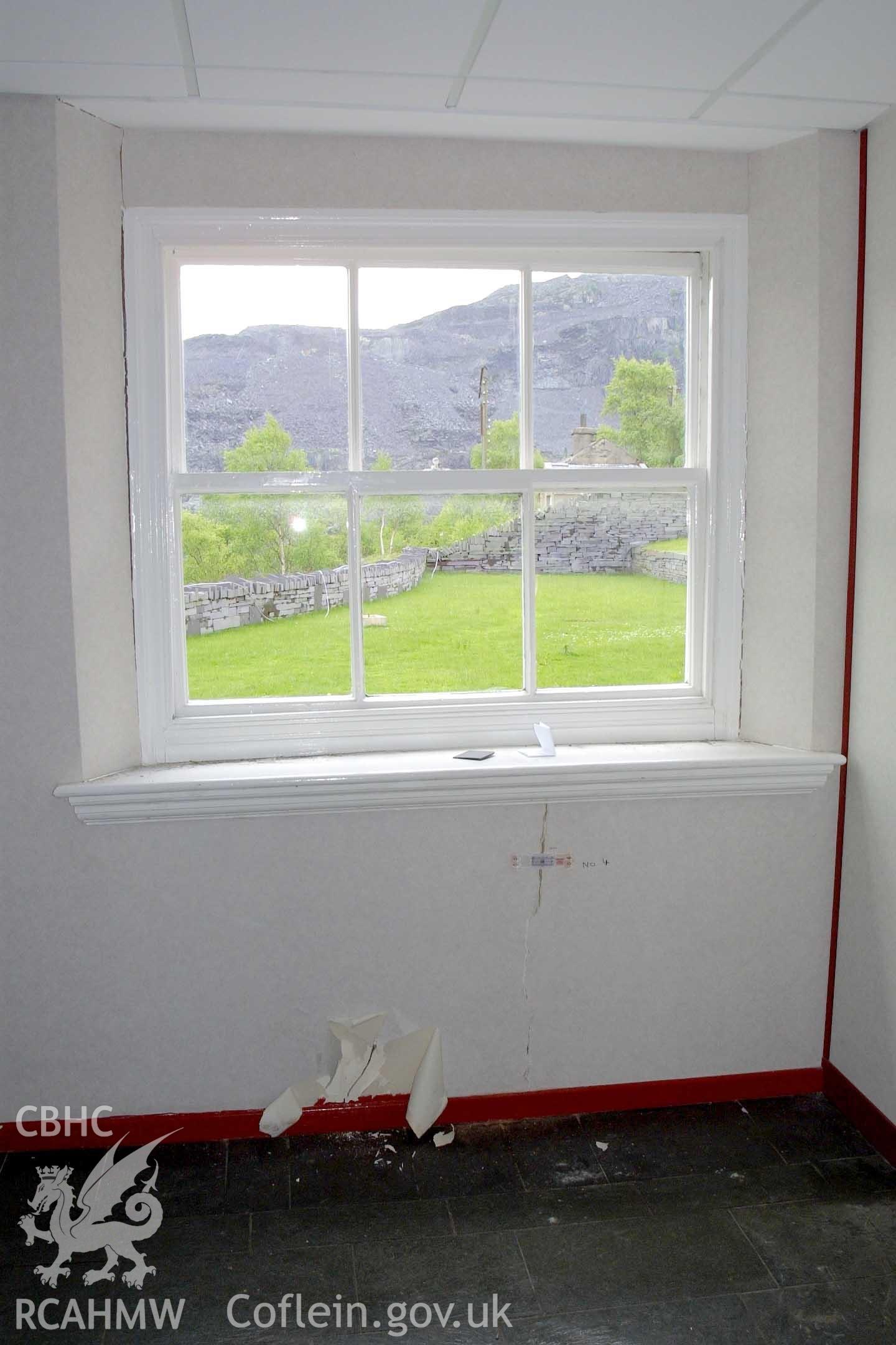 Digital photograph showing interior view at the Penrhyn Quarry Offices.