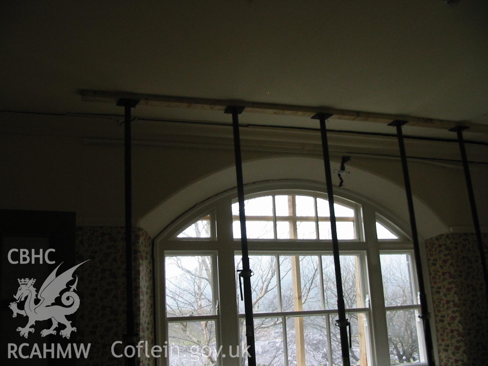 Digital colour photograph showing an interior view of a room at the Penrhyn Quarry Offices.