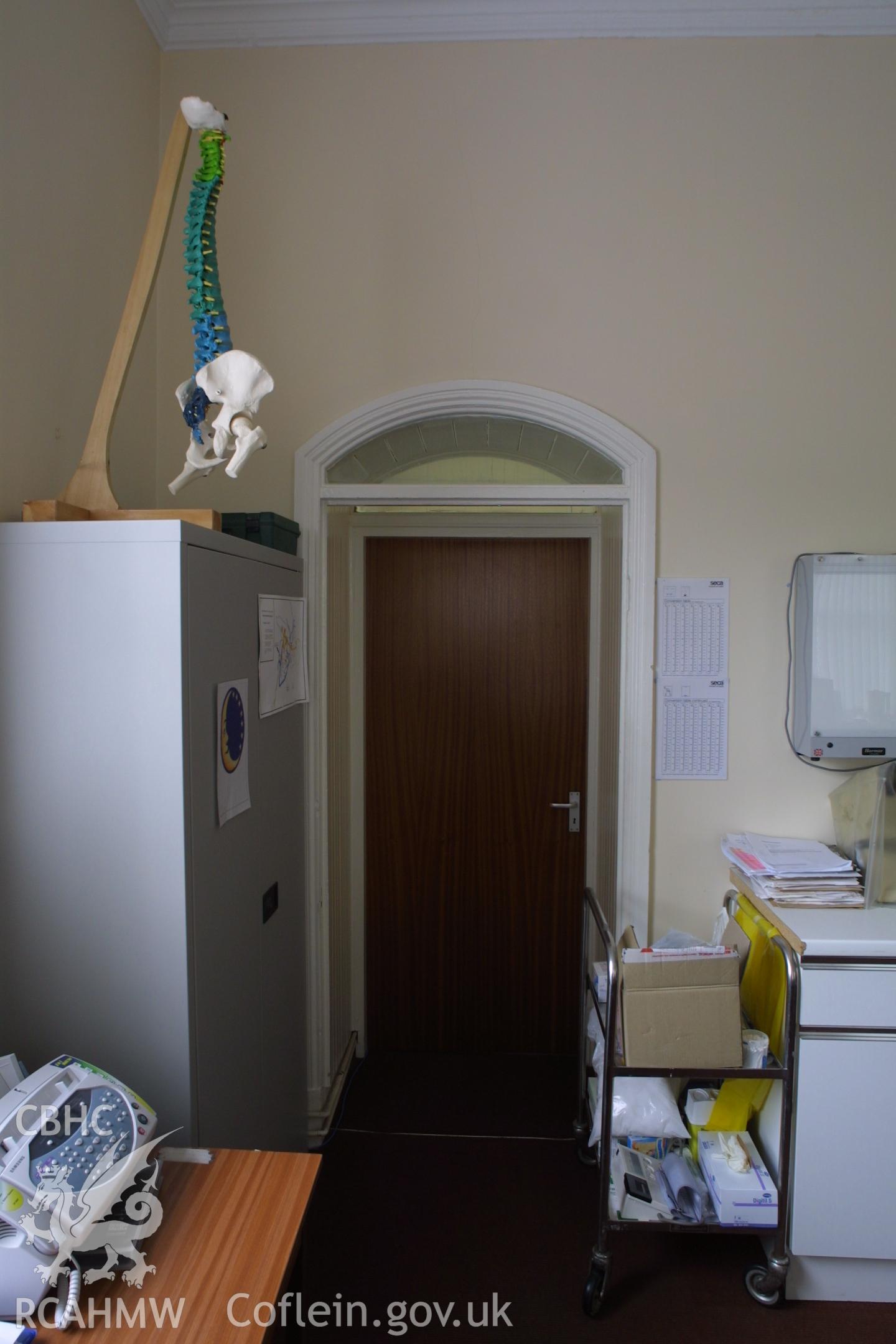 Digital colour photograph showing part of the interior of the Penrhyn Quarry Offices.