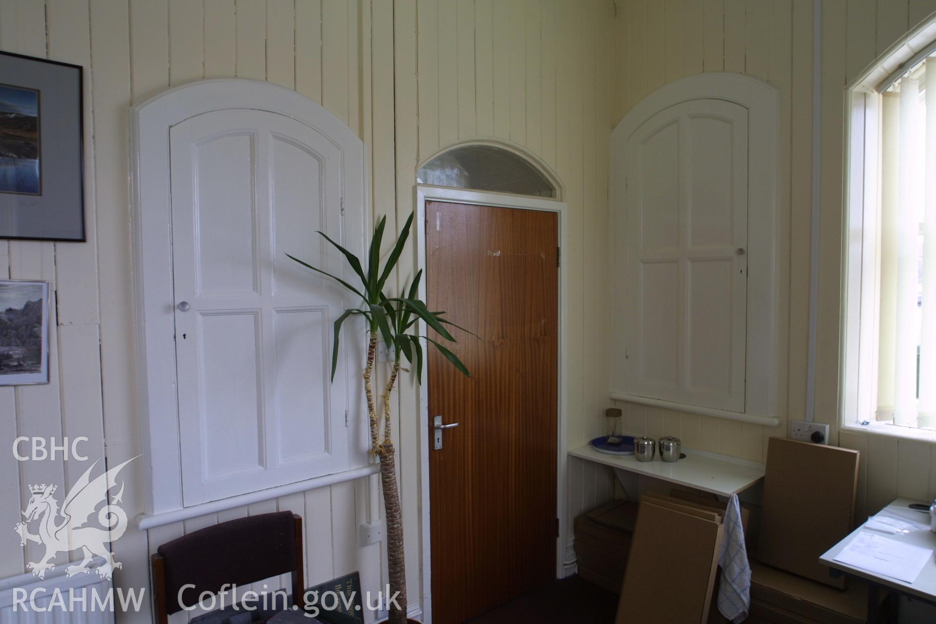 Digital colour photograph showing part of the interior of the Penrhyn Quarry Offices.