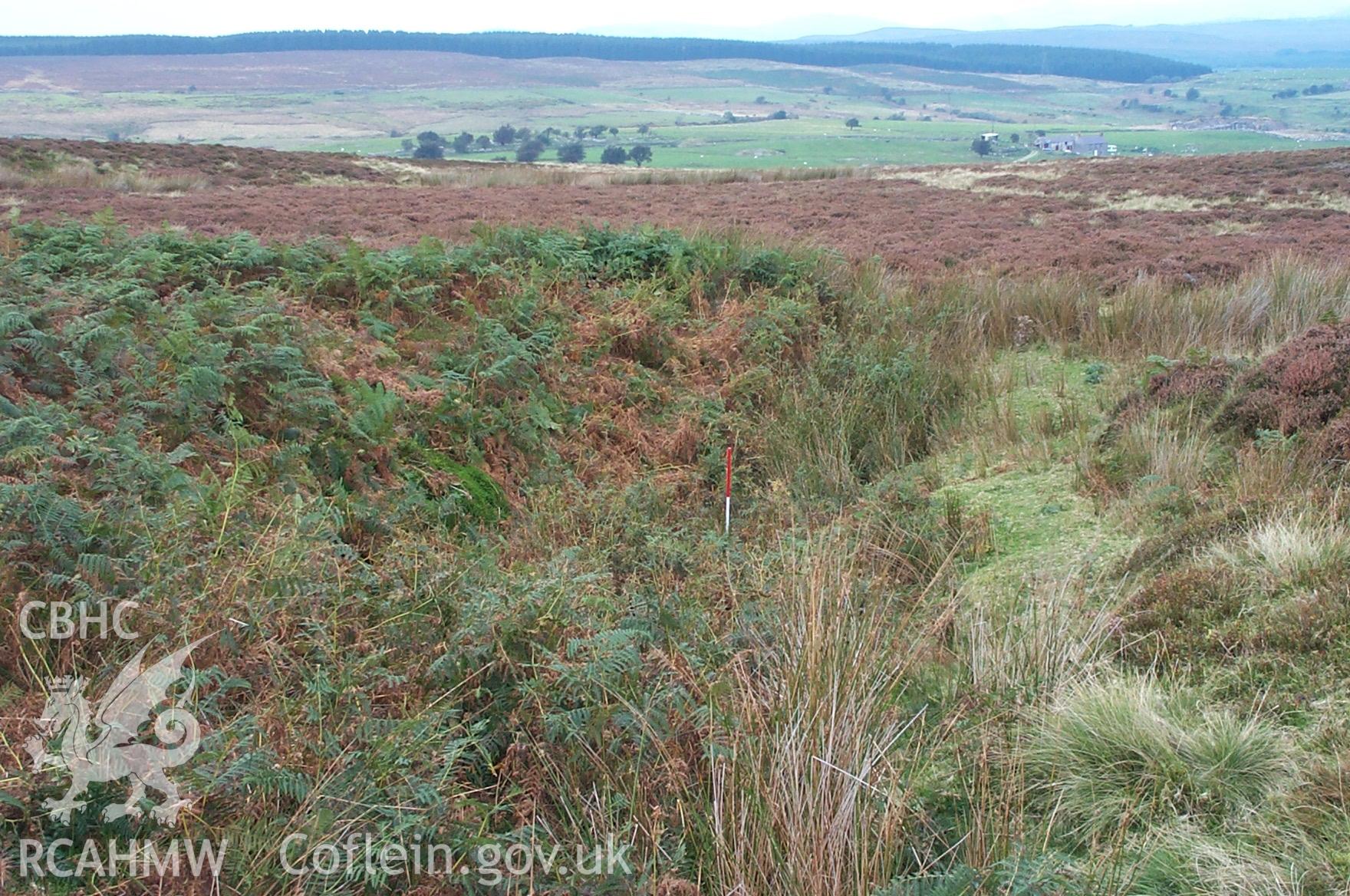 Digital photograph of Esclusham Mountain Shaft II taken on 08/10/2002 by Oxford Archaeology North during the Ruabon Mountain Upland Survey