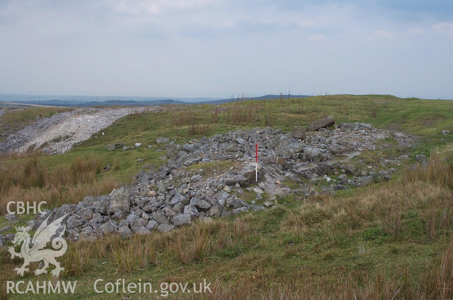 Digital photograph of Esclusham Mountain Mine Complex taken on 08/10/2002 by Oxford Archaeology North during the Ruabon Mountain Upland Survey
