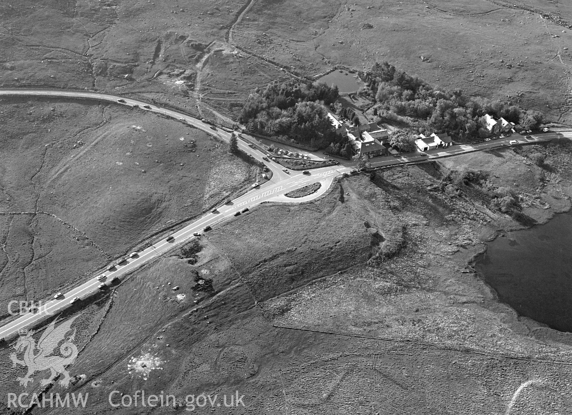 Figure 11: Digital image showing aerial view of Pen-y-gwryd, 1997.